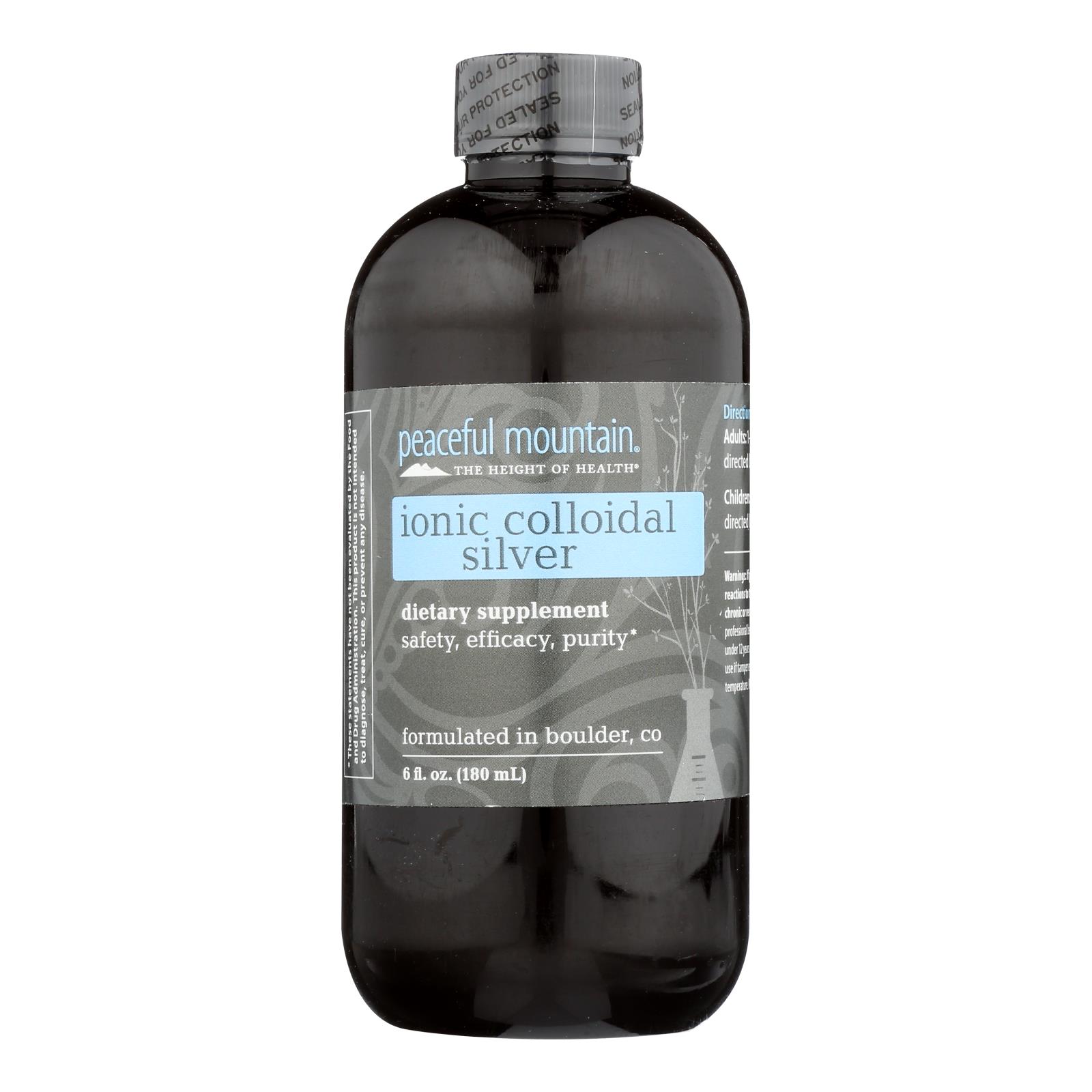 Peaceful Mountain Ionic Colloidal Silver 6 Fl Oz eBay