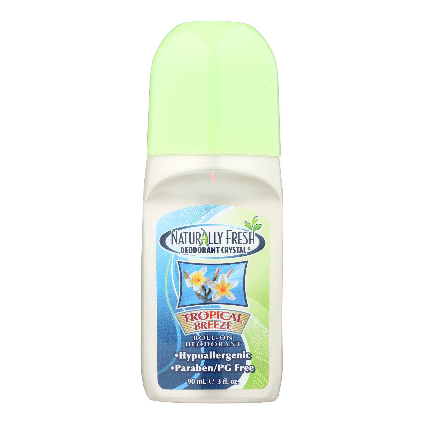 Naturally Fresh Roll On Deodorant Crystal Tropical Breeze 3 Oz