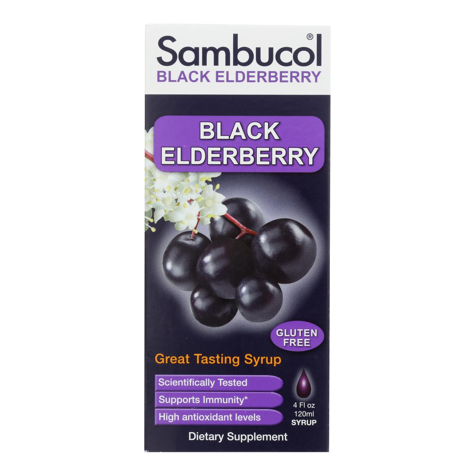 Sambucol Black Elderberry Syrup Cold And Flu Relief Original 4 Fl