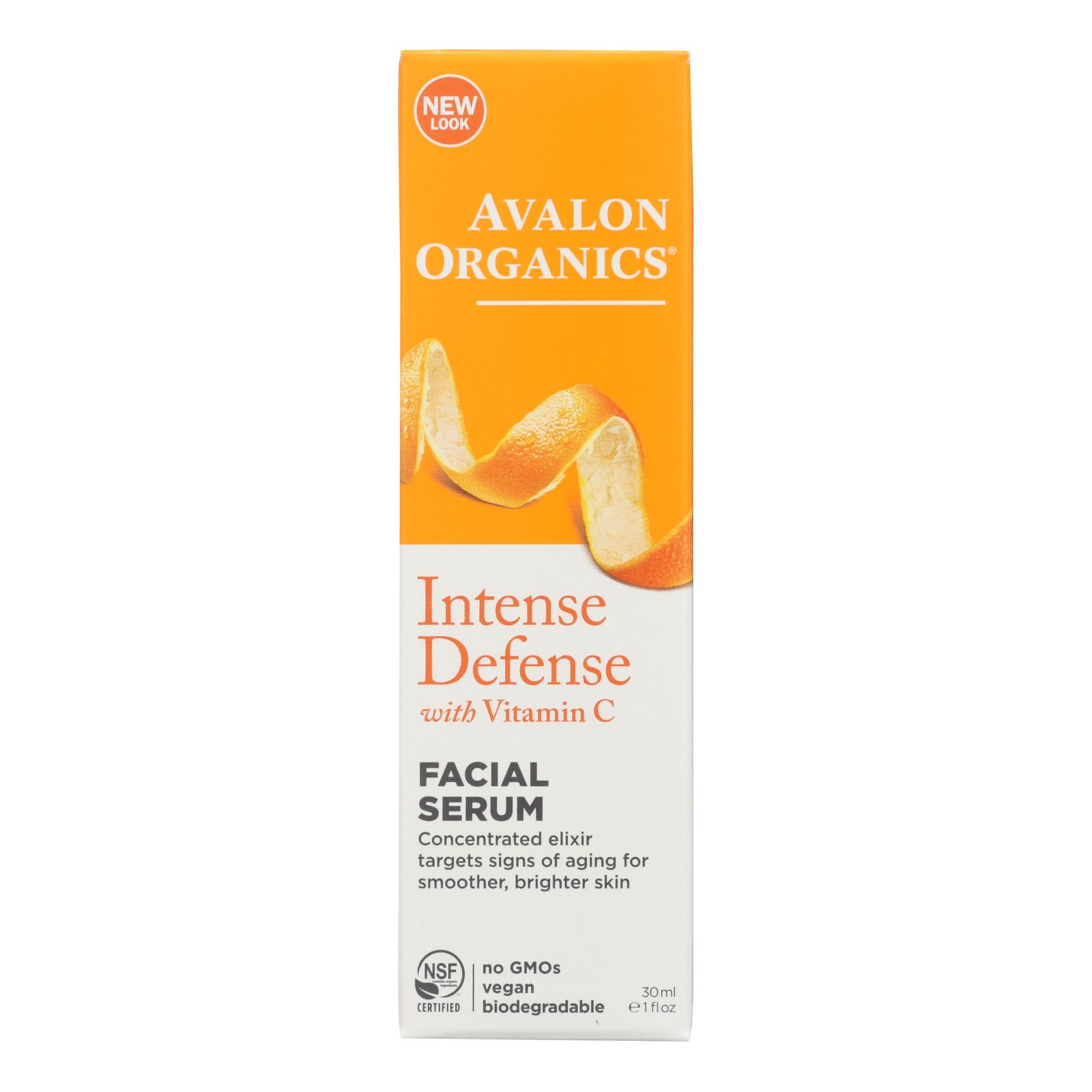 Avalon Organics Vitality Facial Serum Vitamin C 1 Fl Oz 654749453803