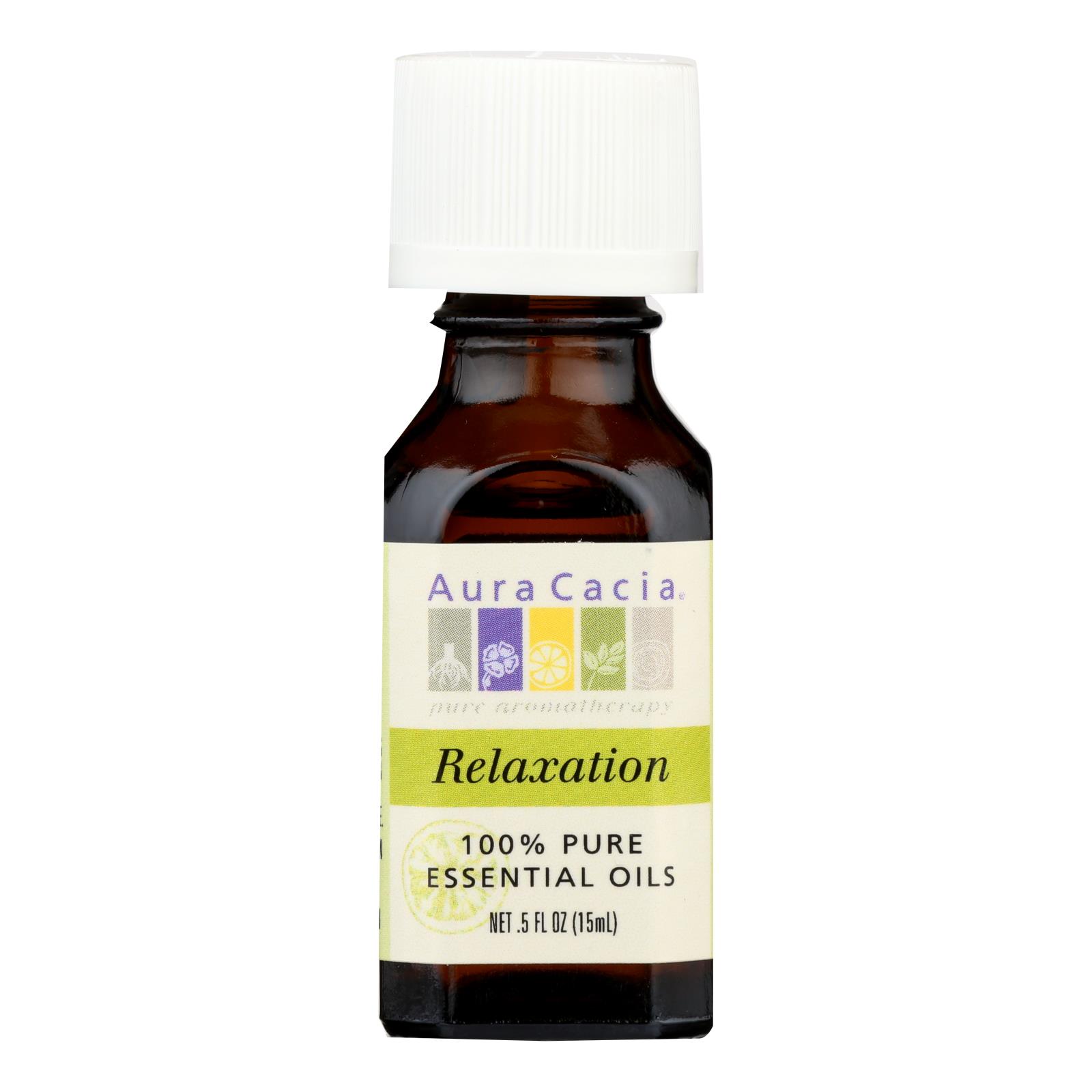 Aura Cacia Relaxation Essential Oil Blend 0.5 Fl Oz eBay