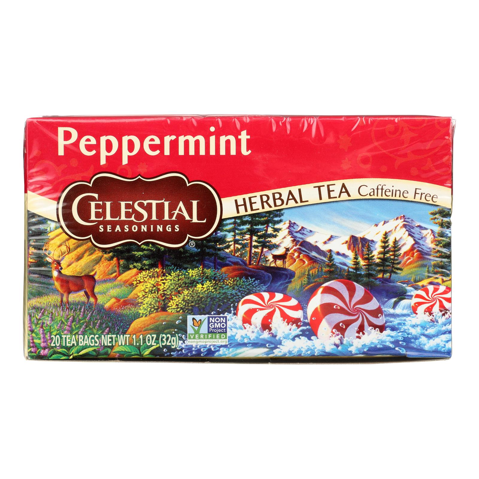 Celestial Seasonings Herbal Tea Peppermint Caffeine Free 20 Bags eBay