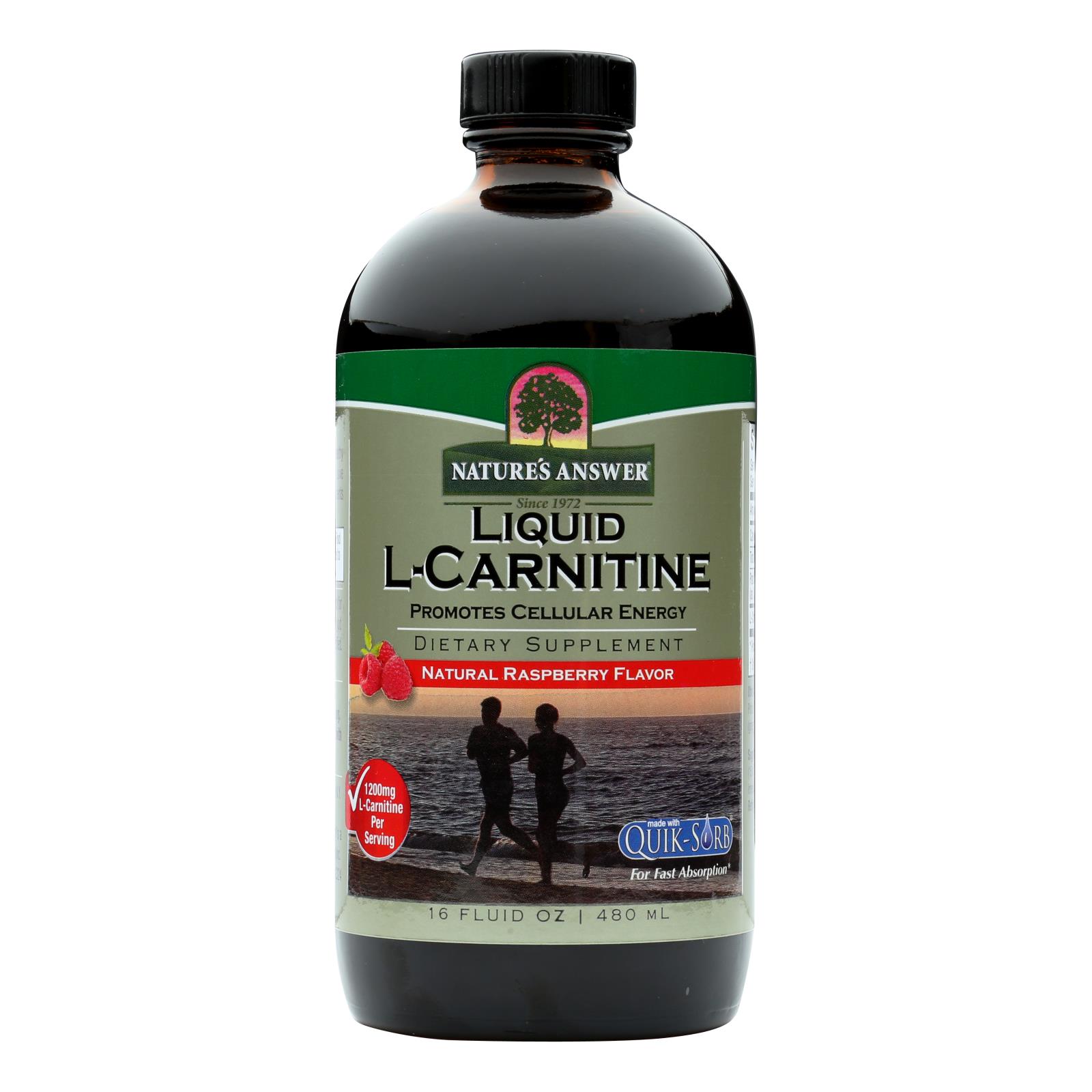 Nature's Answer Liquid Lcarnitine Natural Raspberry 16 Fl Oz eBay
