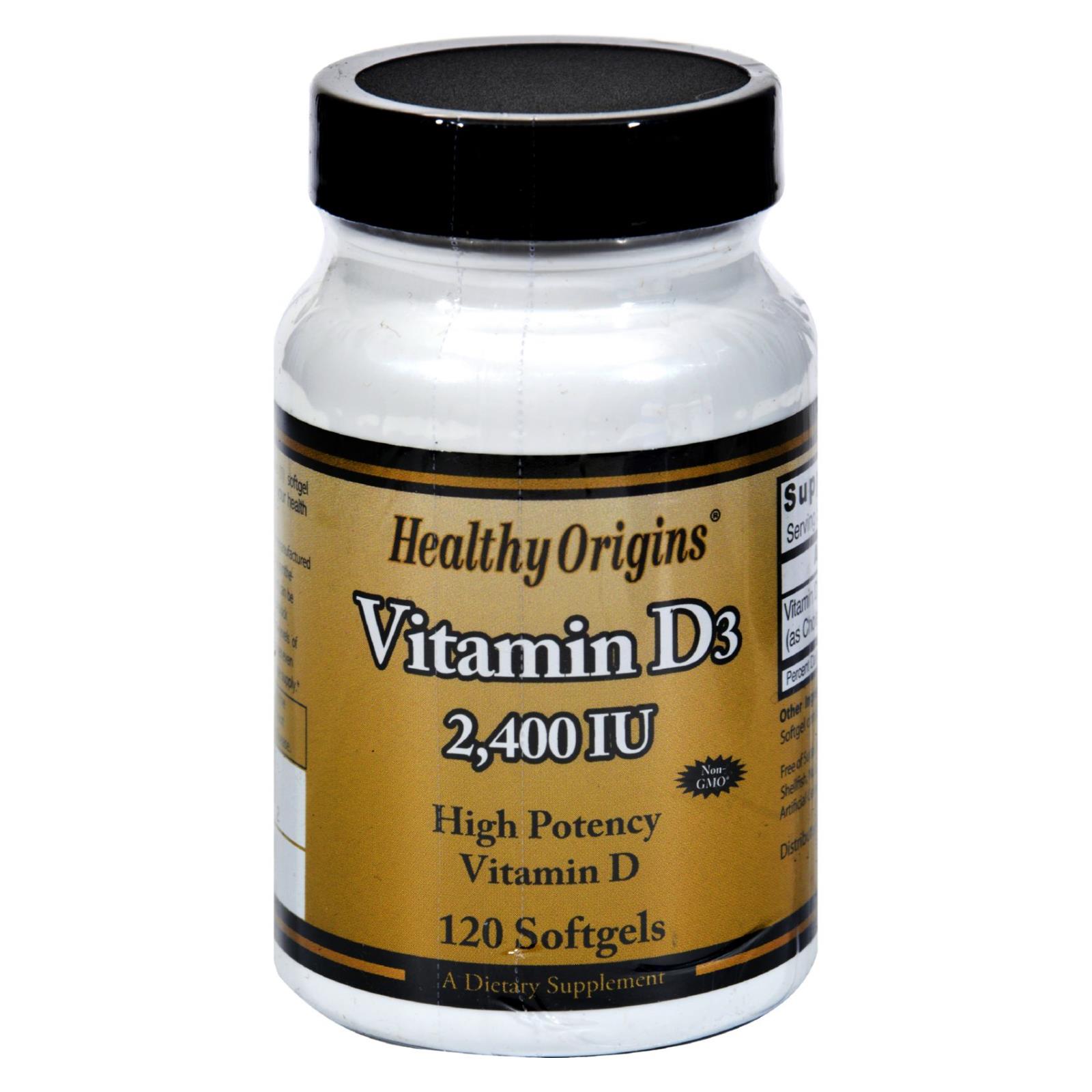 Healthy Origins Vitamin D3 2400 Iu 120 Softgels eBay