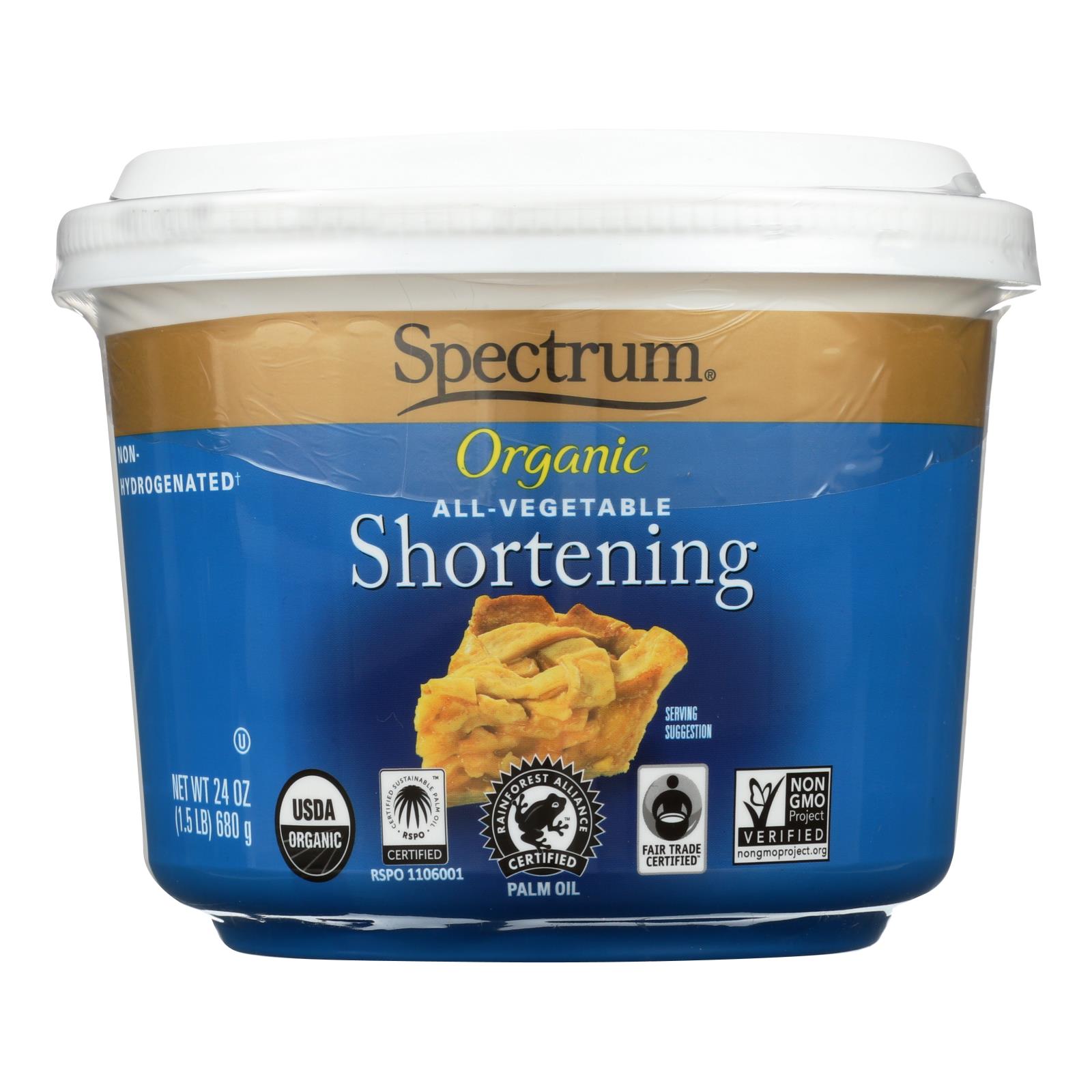 Spectrum Naturals Organic Shortening 24 Oz. eBay