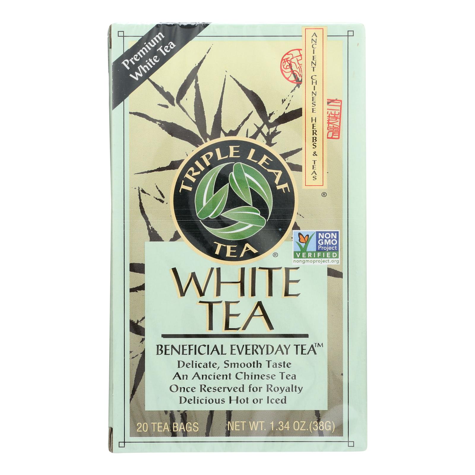 Triple Leaf Tea White Tea 20 Tea Bags Case Of 6 eBay