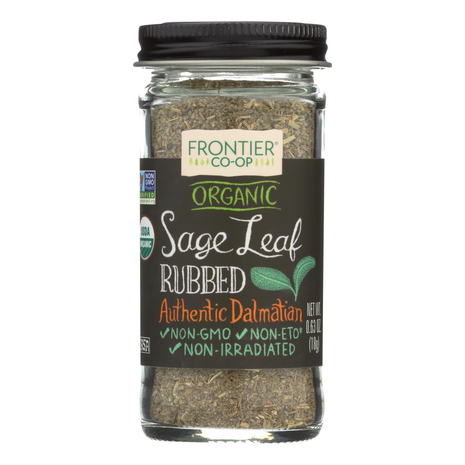 Frontier Herb Sage Leaf Organic Rubbed .63 Oz eBay