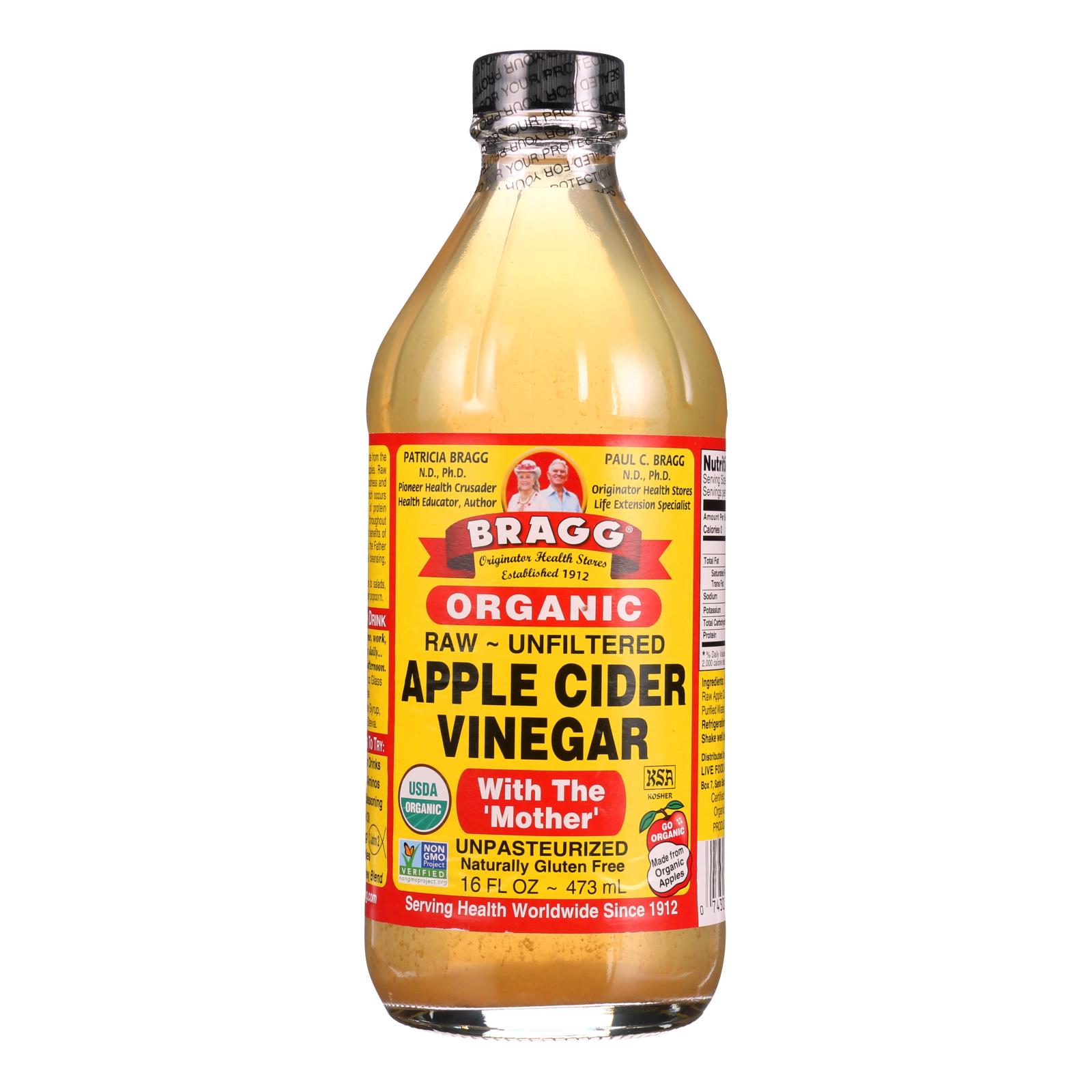 Bragg Apple Cider Vinegar Organic Raw Unfiltered 16 Oz 1