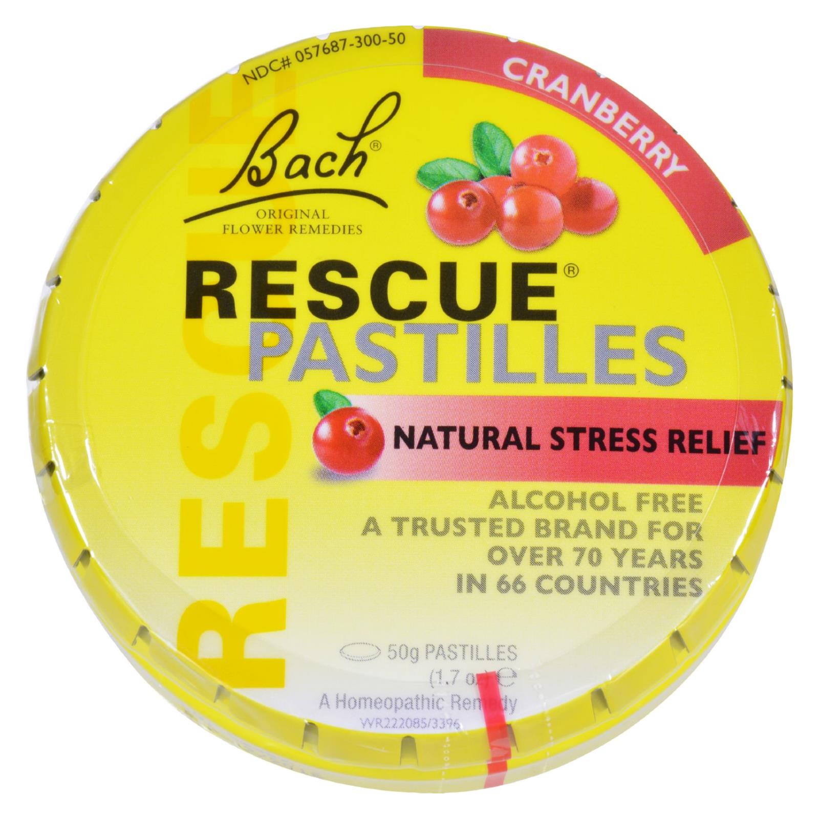 Bach Rescue Remedy Pastilles Cranberry 50 Grm Case Of 12 eBay