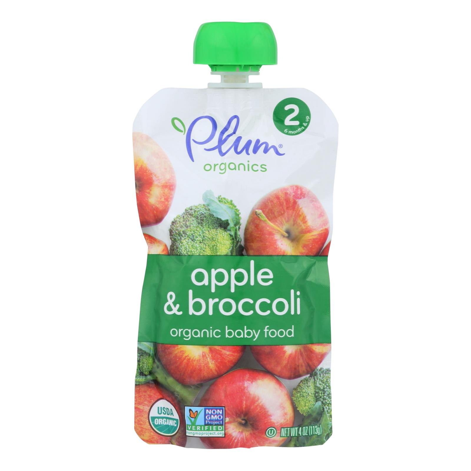 Plum Organics Baby Food Organic Broccoli &amp; Apple Stage 26