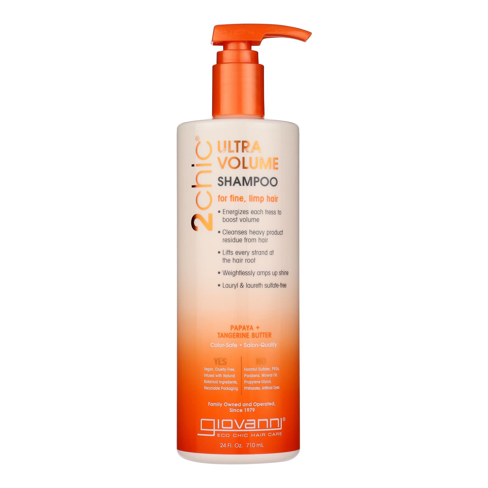 Giovanni 2chic Shampoo Ultravolume Tangerine & Papaya Butter 24oz eBay