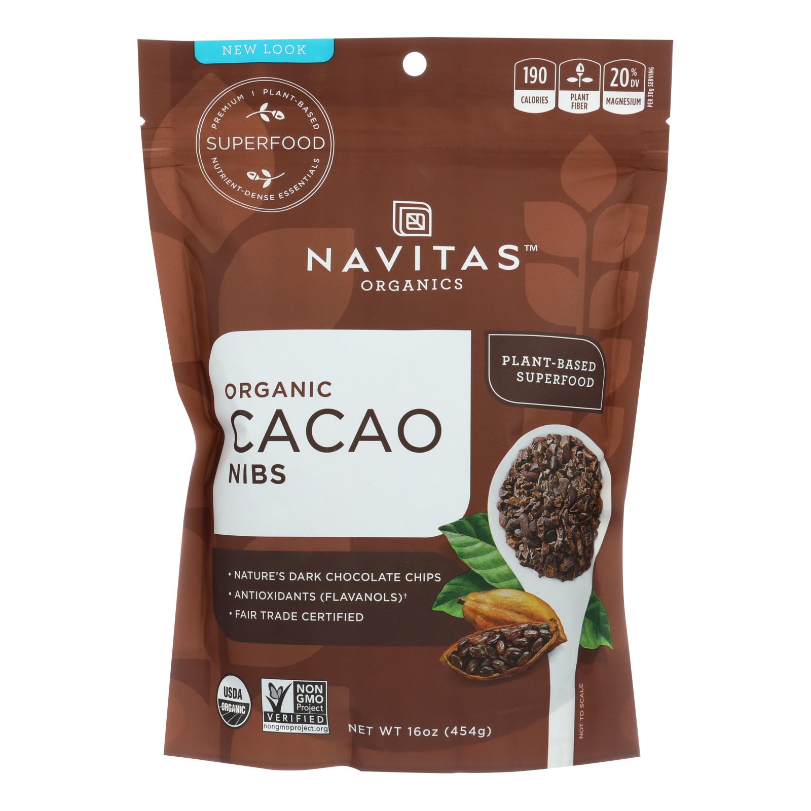 Navitas Naturals Cacao Nibs Organic Raw 16 Oz Case Of 6 eBay
