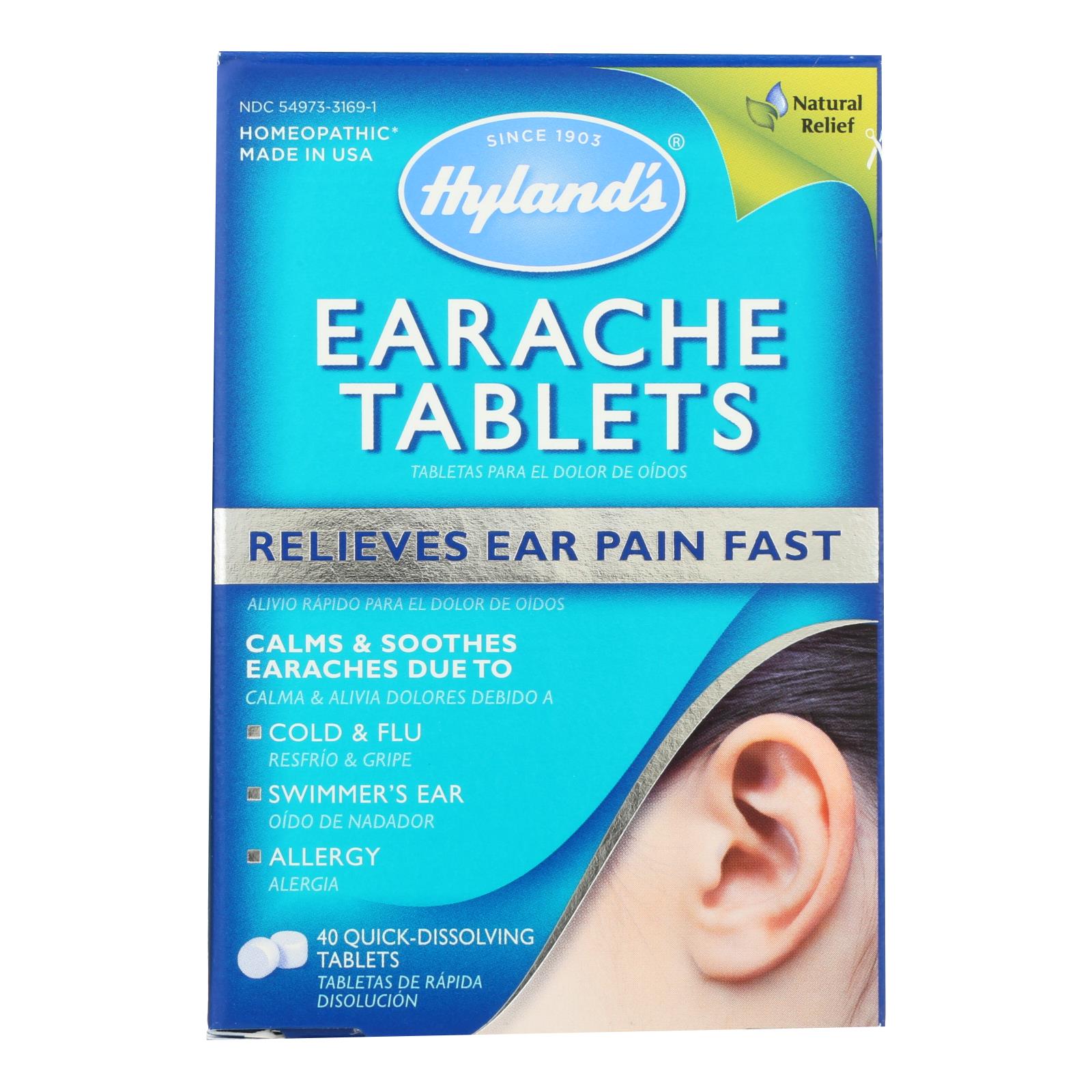 Hylands Homeopathic Earache Tablets 40 Tab eBay