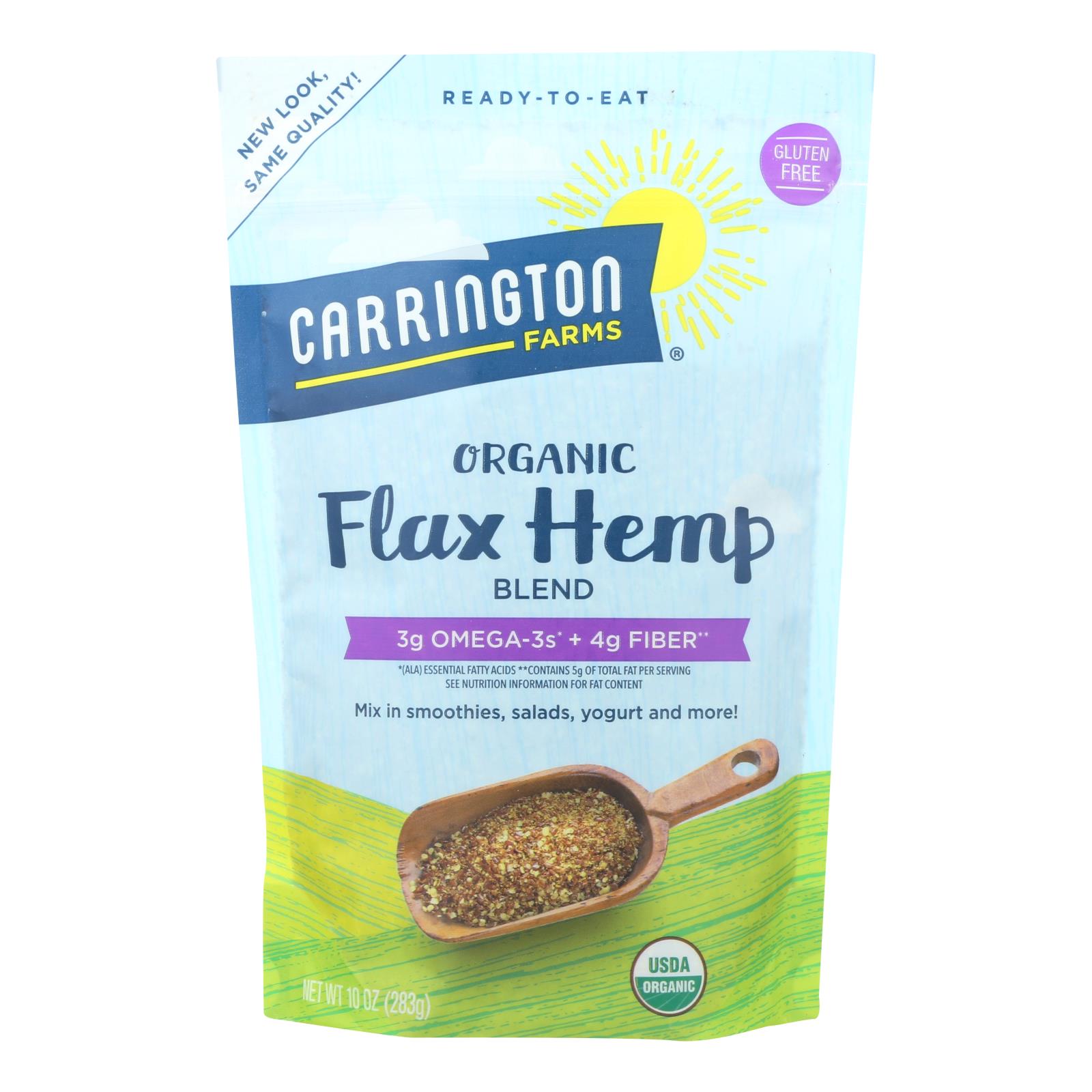 Carrington Farms Organic Flaxhemp Blend Ready To Eat Case Of 6