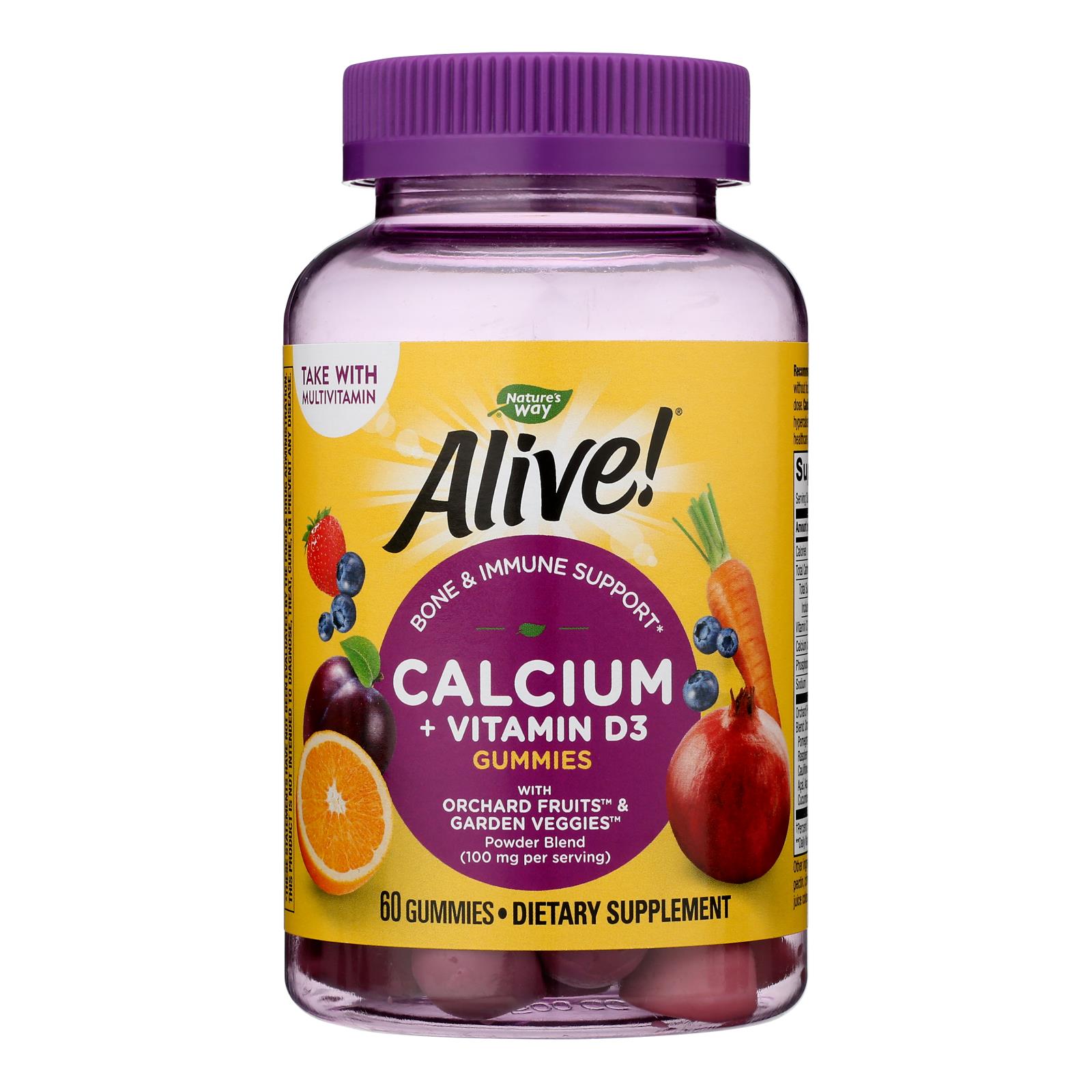 Nature's Way Alive! Calcium Plus D3 Gummies 60 Gummies eBay