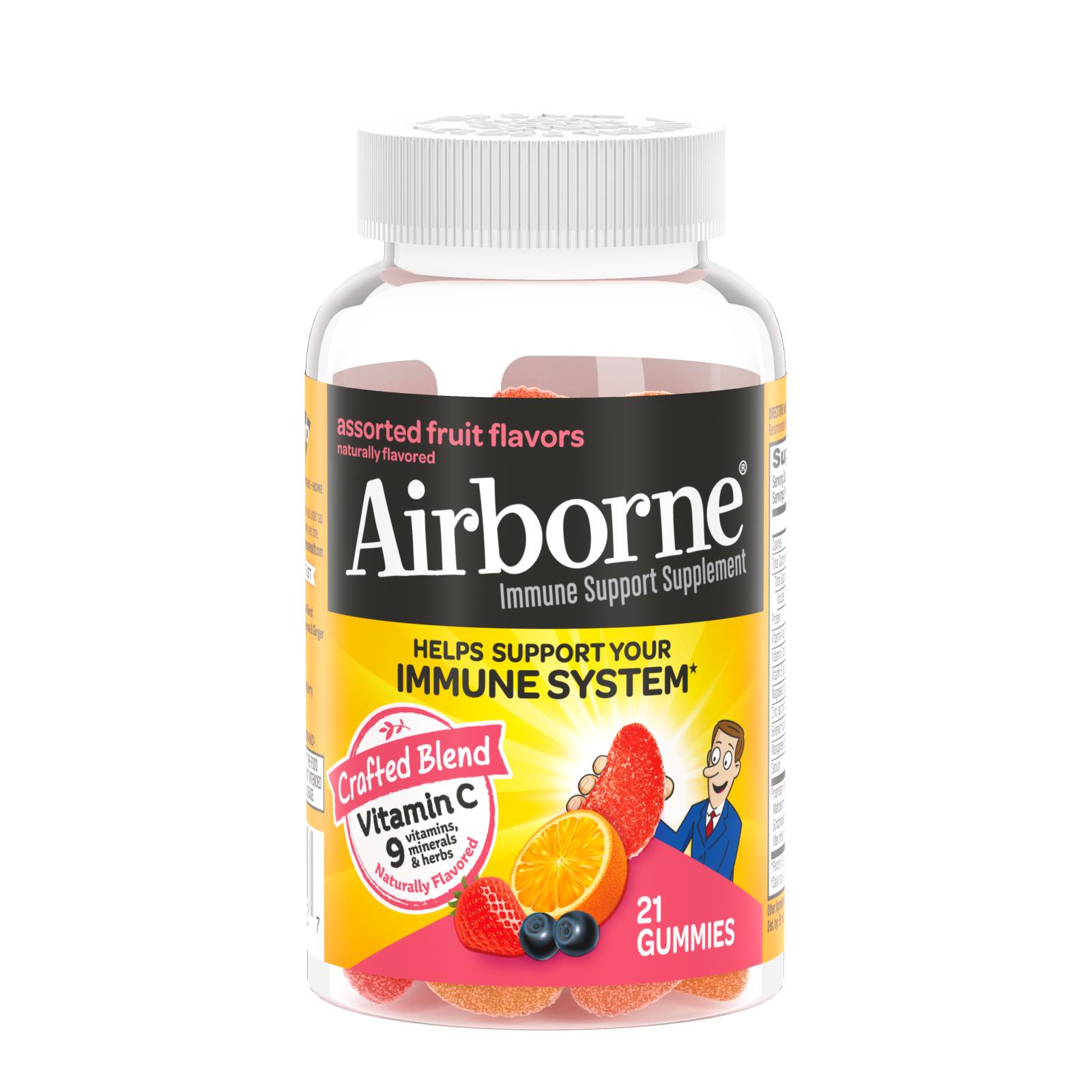 Airborne Vitamin C Gummies For Adults Assorted Fruit Flavors 21