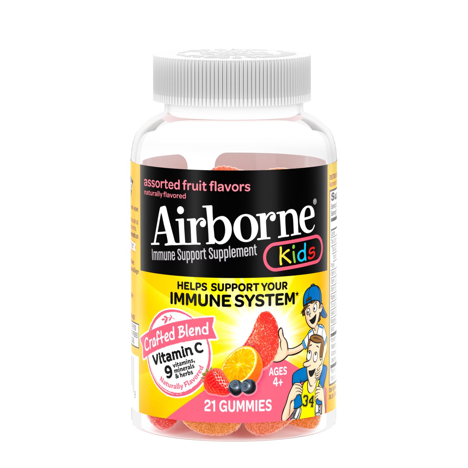 Airborne Vitamin C Gummies For Kids Fruit 21 Count eBay