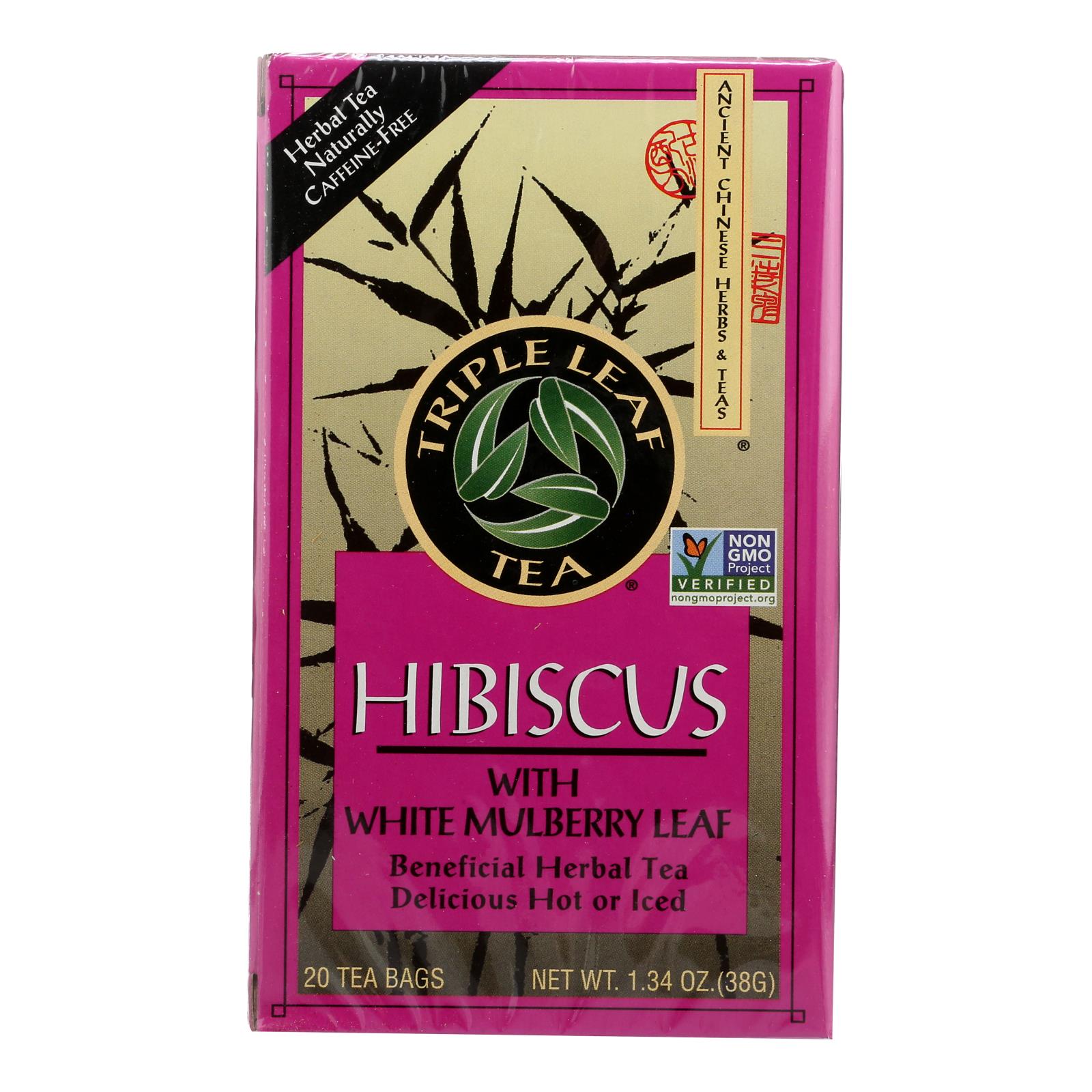 Triple Leaf Tea Hibiscus White Mulberry 20 Tea Bags 1 Case eBay