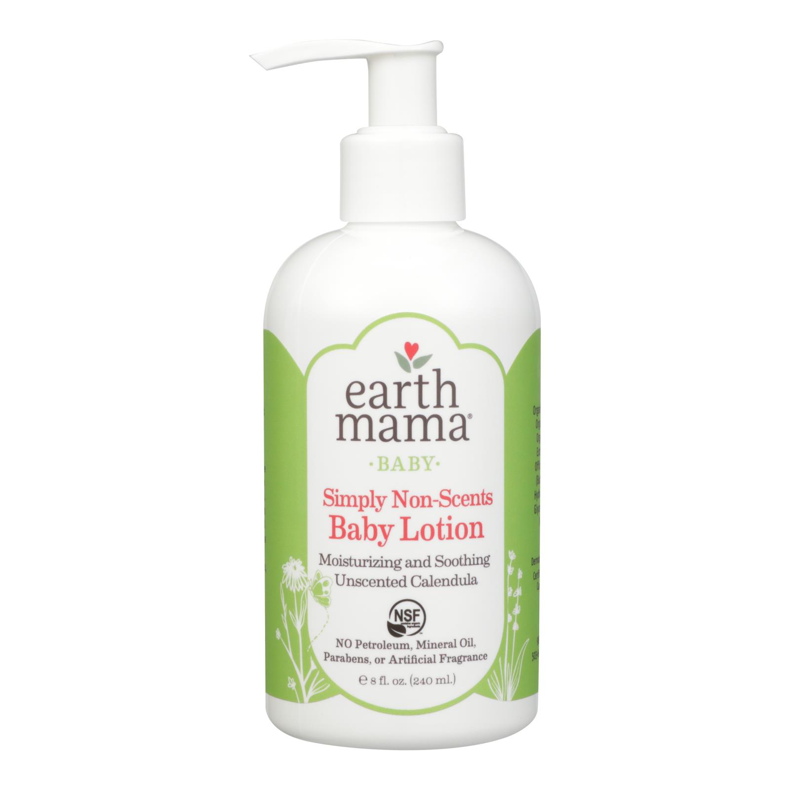 Earth Mama Angel Baby Lotion Natural Nonscents Fragrance Free 8