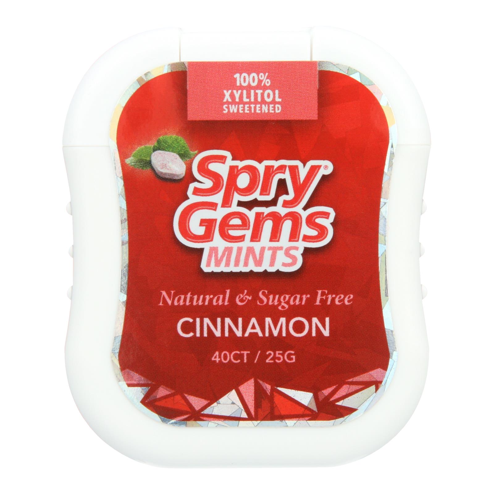 Spry Mints Xylitol Gems Cinnamon 40 Count Case Of 6 eBay