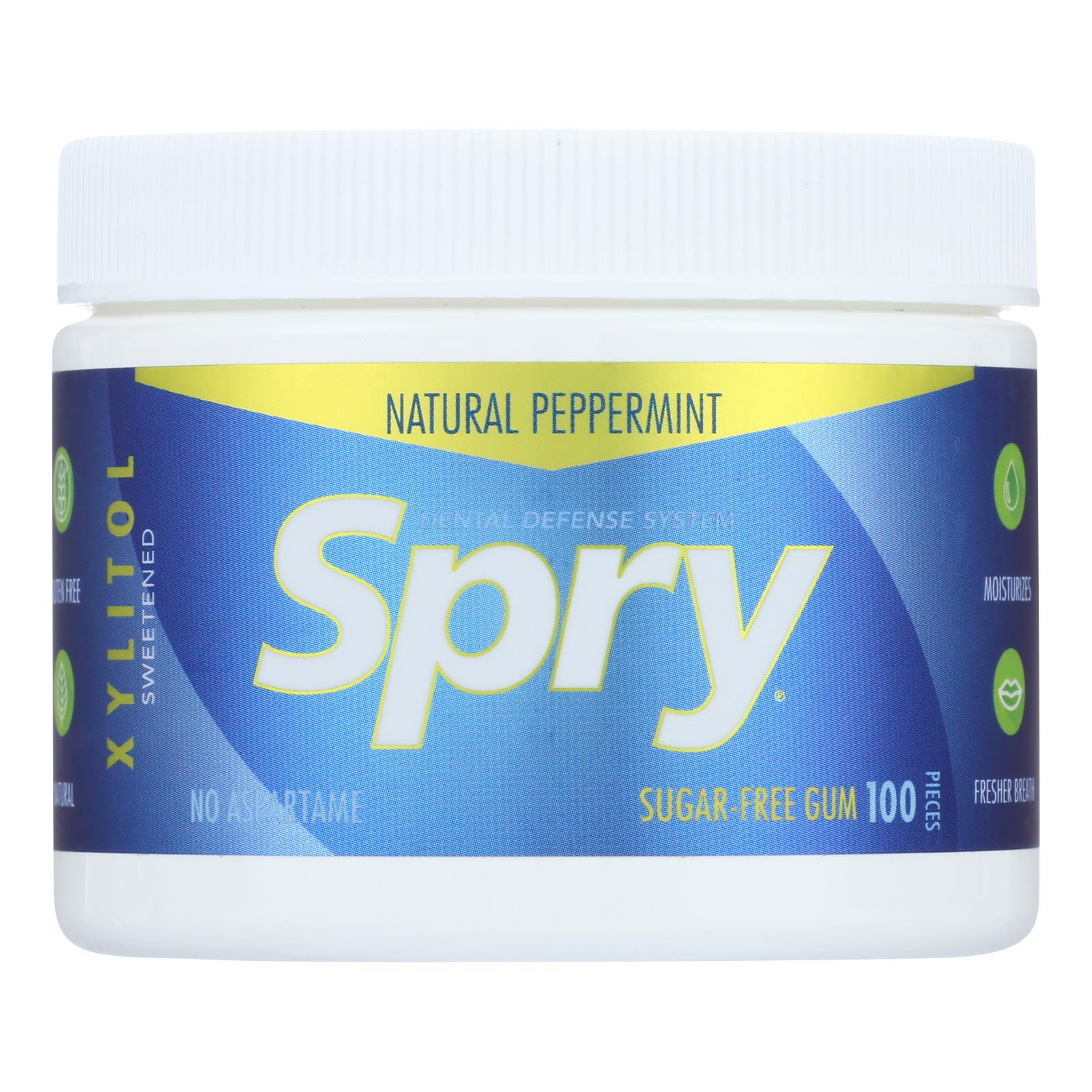 Spry Chewing Gum Xylitol Peppermint 100 Count 1 Each eBay