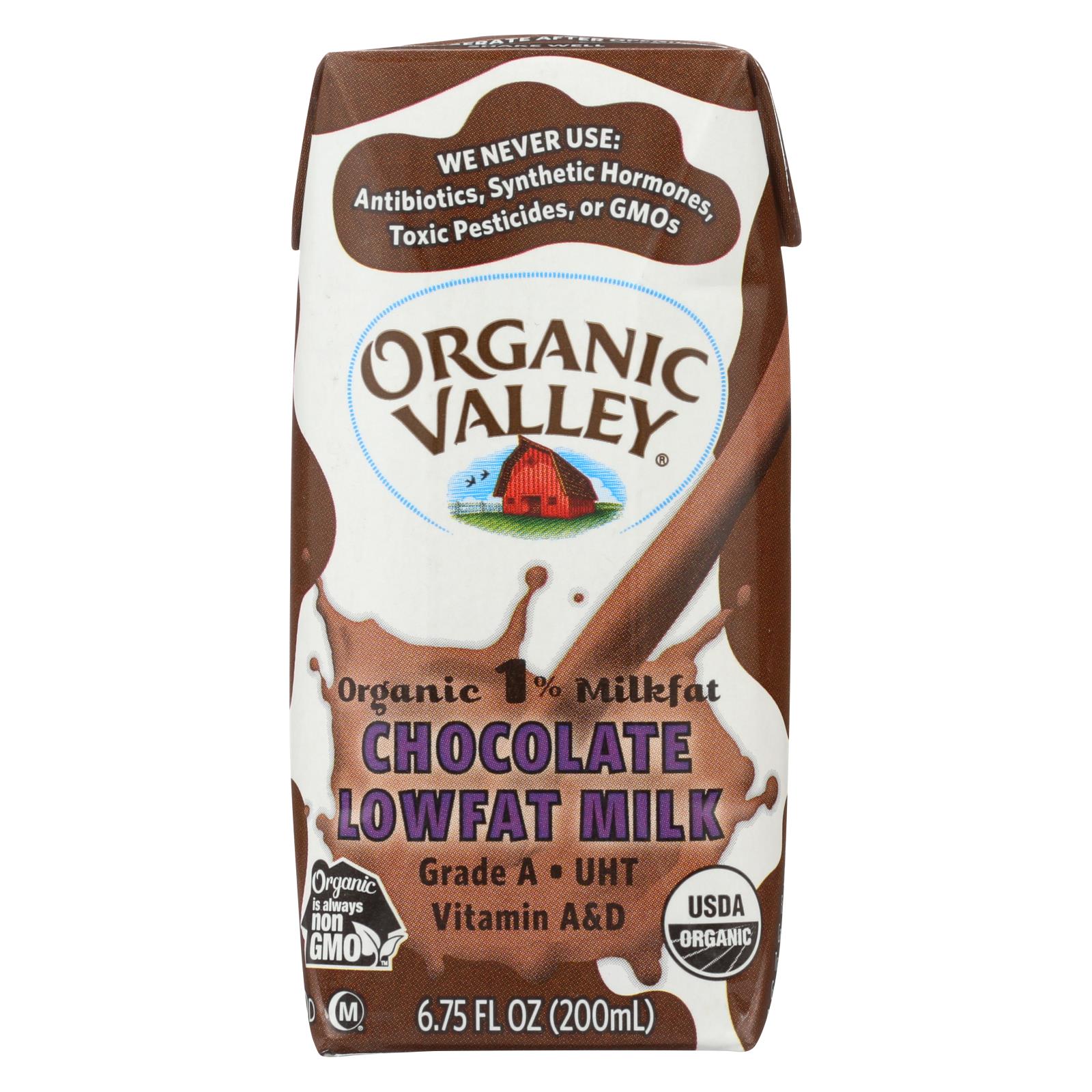 Organic Valley Single Serve Aseptic Milk Chocolate 1 CS/12 6.75oz