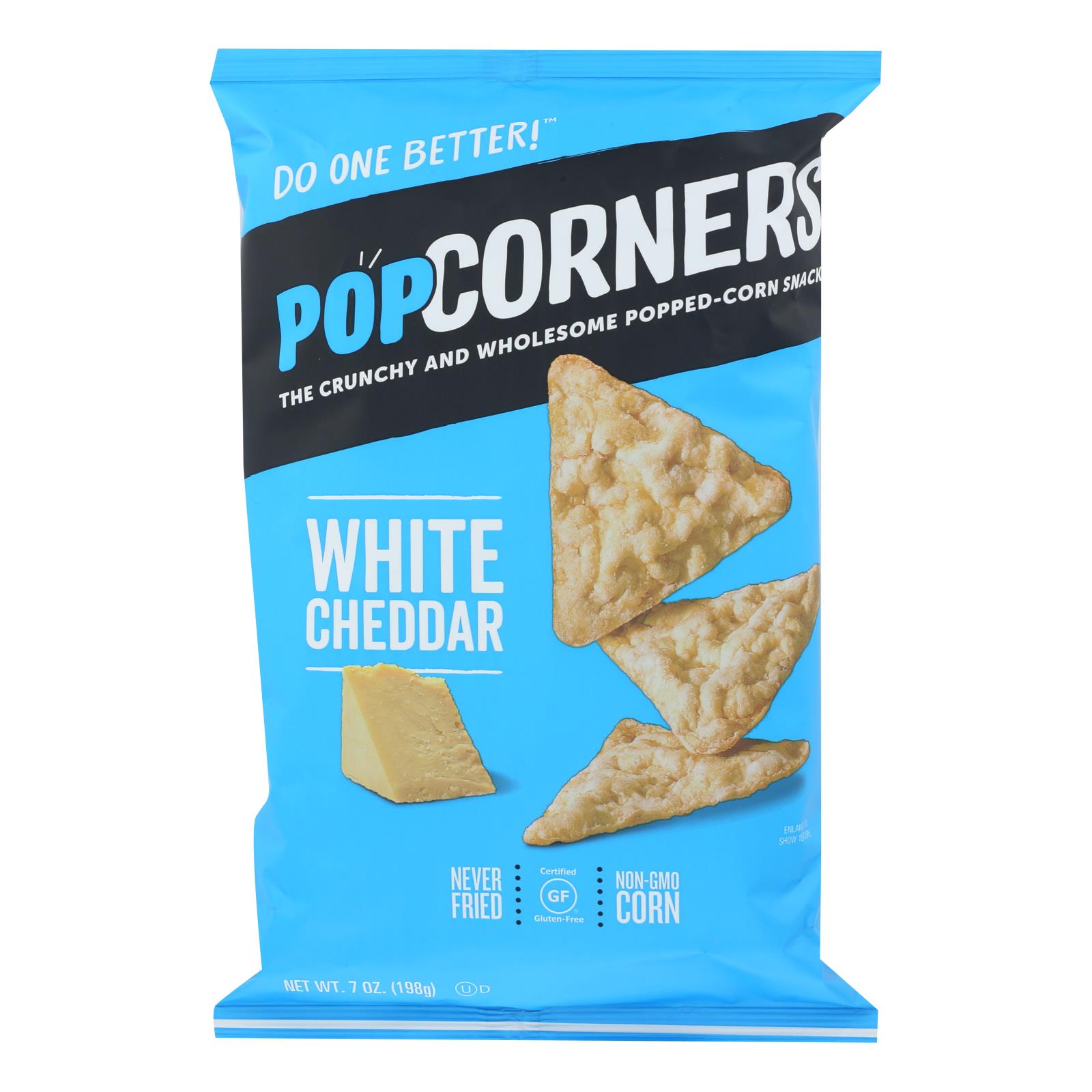 Our Little Rebellion Popcorners Chips Cheddar Feelgood Case Of 12