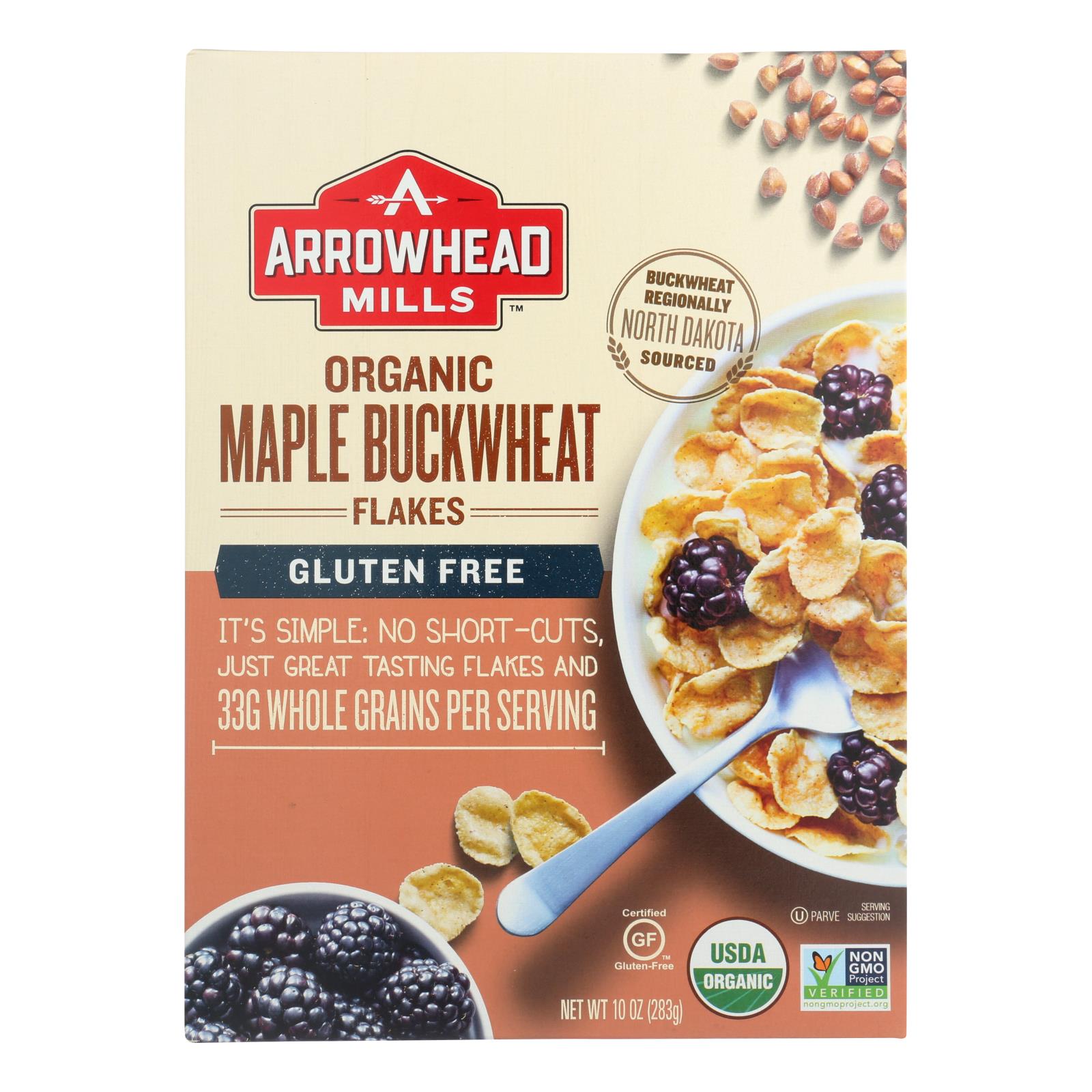Arrowhead Mills Cereal Maple Buckwheat Flakes Case Of 6 10 Oz