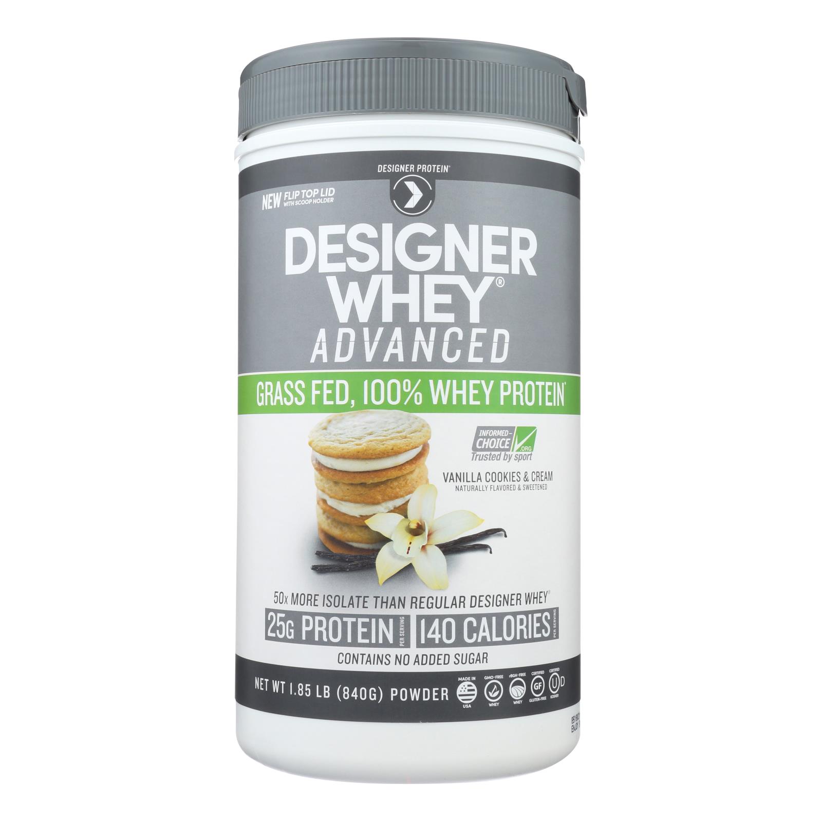 Designer Whey Protein Powder Vanilla Cookies And Cream 1.85 Lb eBay