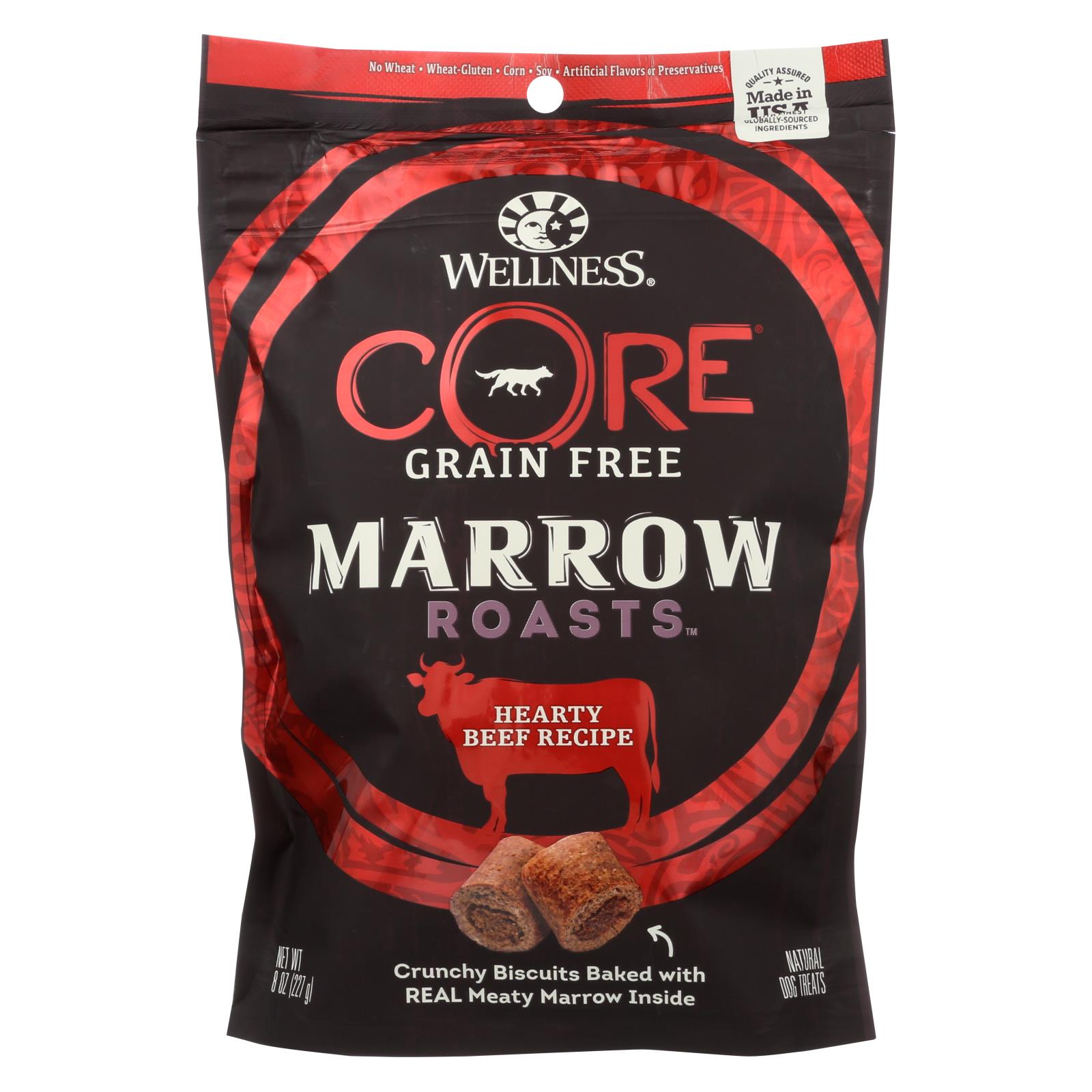 Wellness Core Dog Food Marrow Roasts Hearty Beef Recipe Case Of 8