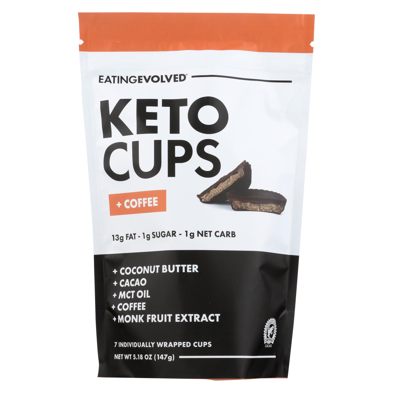 Eating Evolved Keto Cups Coffee Keto Pouch Case Of 6 5.25 Oz. eBay