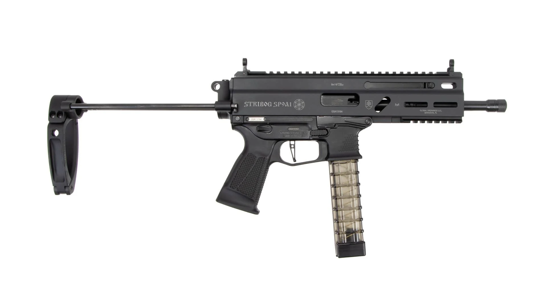 Stribog Sp9a1 W/ Tailhook Pdw Brace