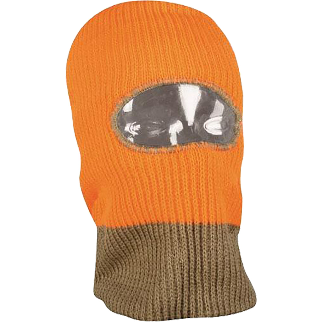 Bonnet Chasse Reversible Orange Fluo & Camouflage Kaki · Traqueur Chasse
