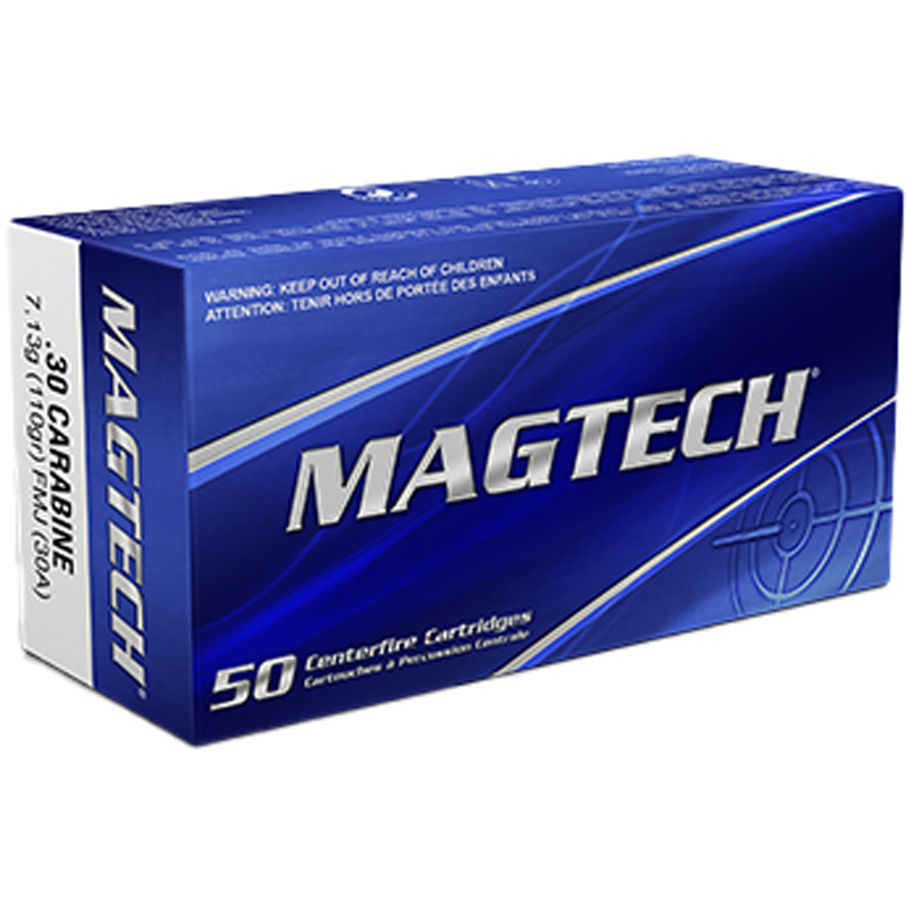 754908124015 Magtech Rifle Ammo 30 Carbine 110 Gr. Fmj 50 Rd.
