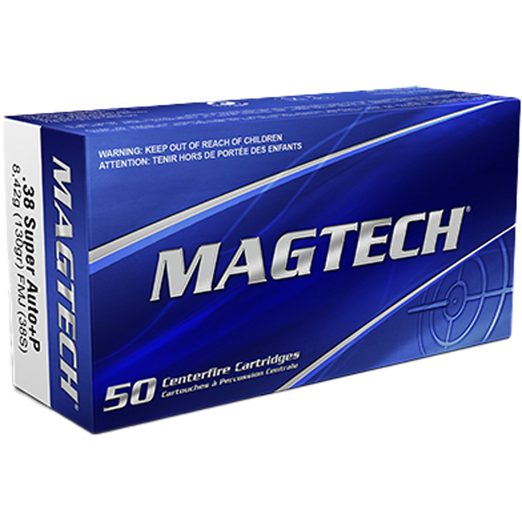 754908184712 Magtech Pistol Ammo 38 Super Auto 130 Gr. Fmj 50 Rd.