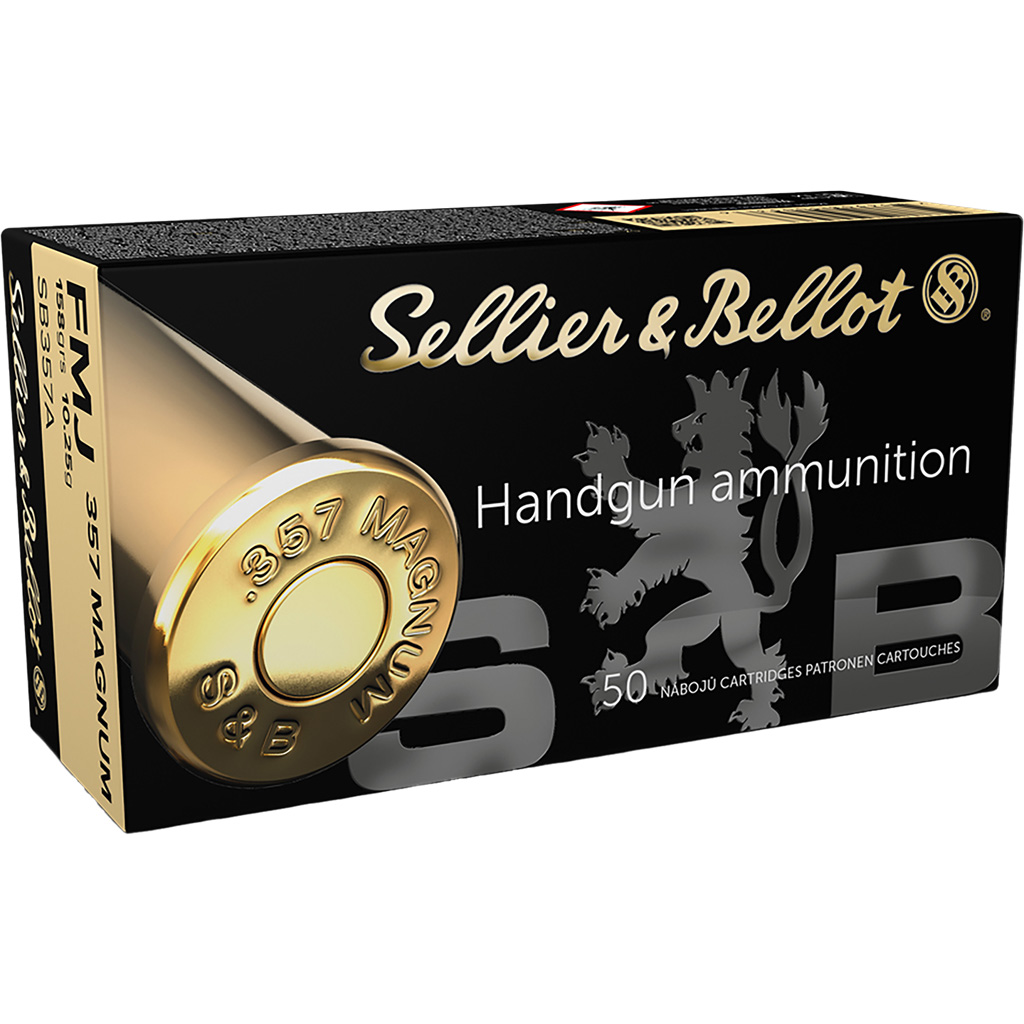 754908500536 Sellier & Bellot Pistol Ammo 357 Magnum 158 Gr. Fmj 50 Rd.