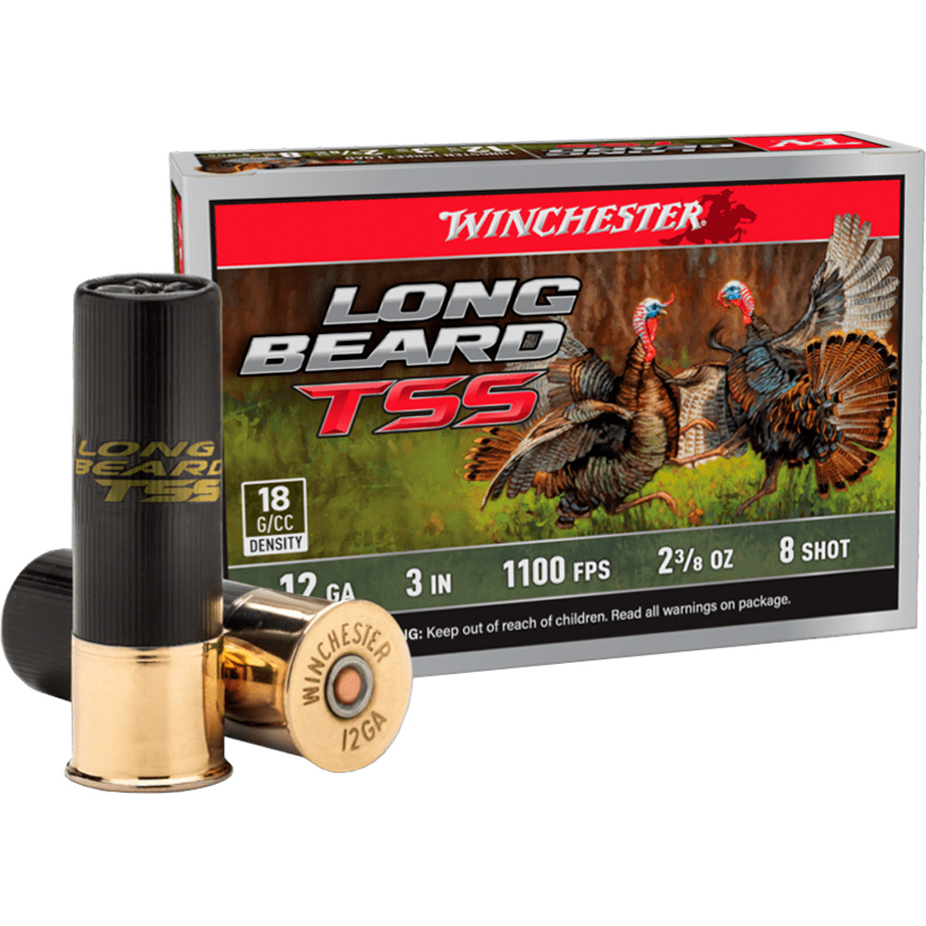 Winchester Long Beard Tss Load 12 Ga. 3 In. #8 Tss 2 3/8 Oz 5 Rd.