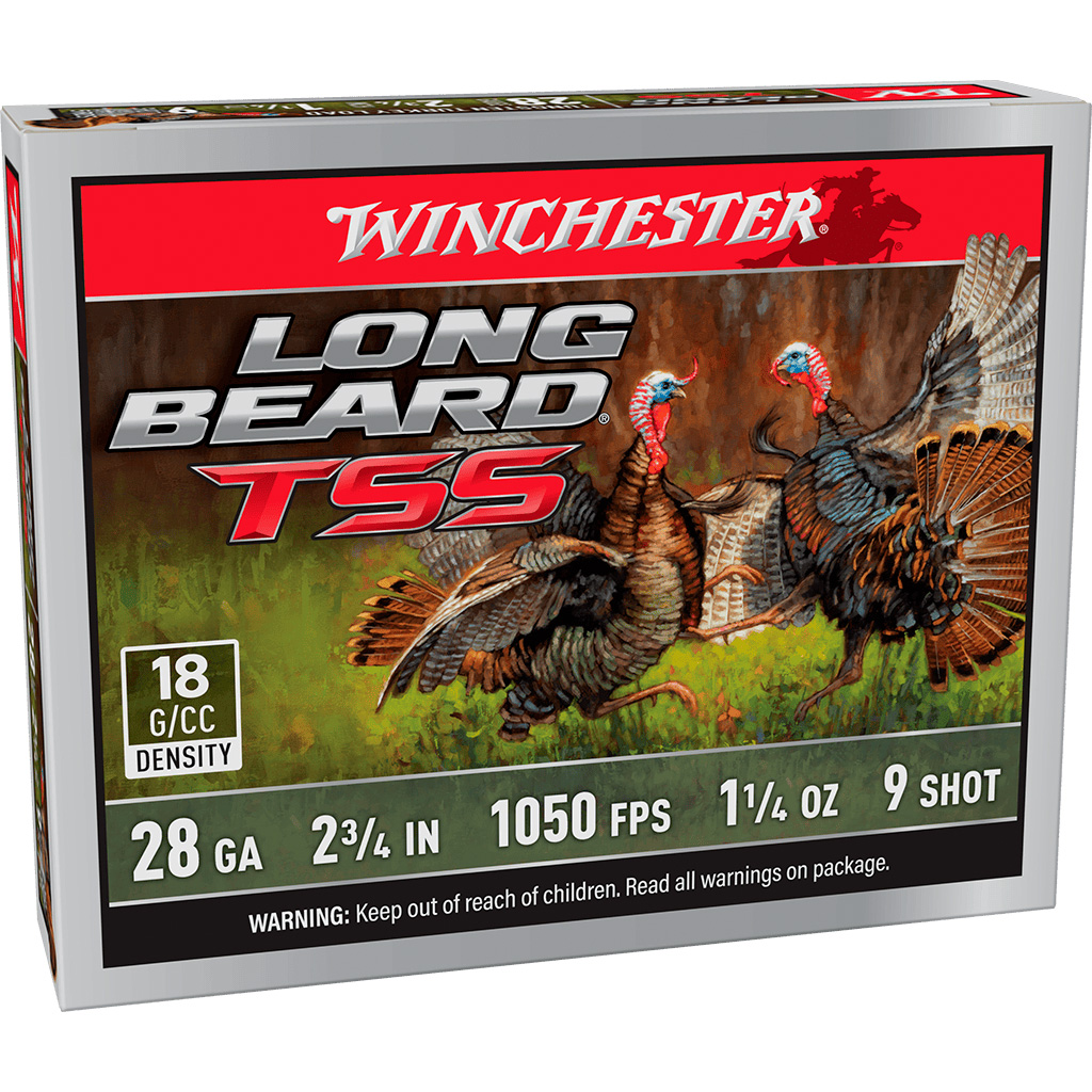 020892029095 Winchester Long Beard Tss Load 28 Ga. 2.75 In. #9 Tss 1 1/4 Oz 5 Rd.