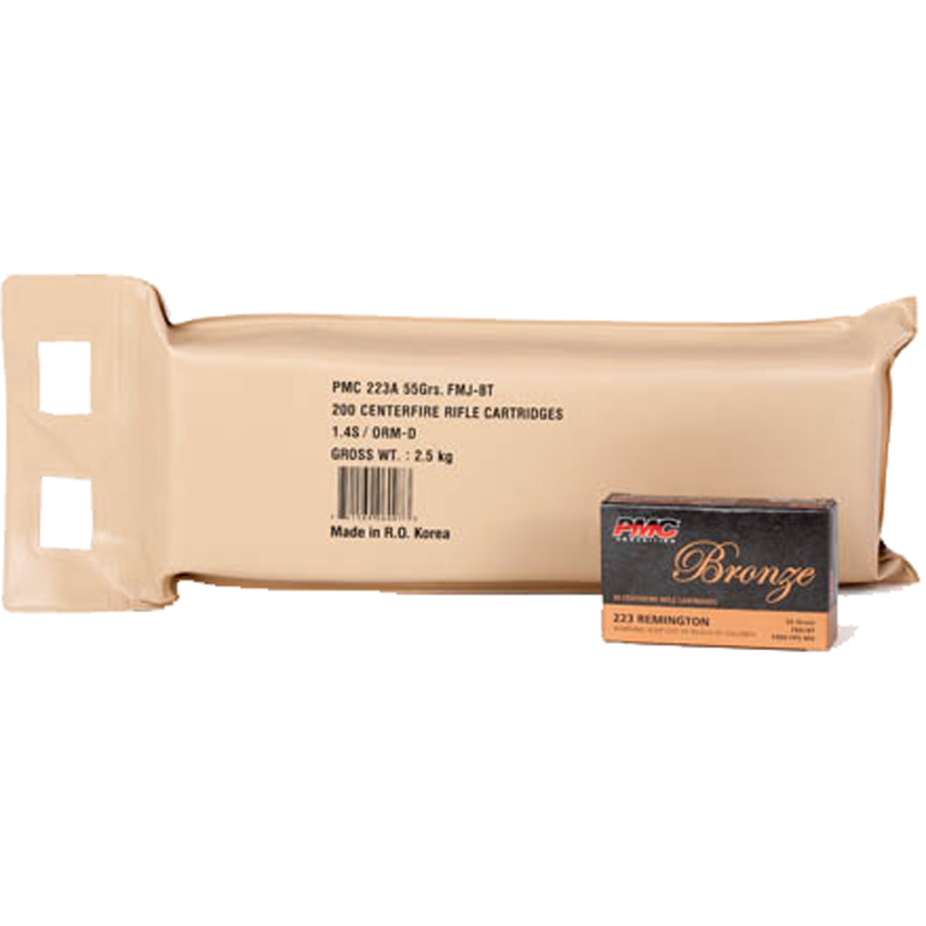 741569060073 Pmc Bronze Rifle Ammo Battle Pack 223 Rem. Fmjbt 55 Gr. 200 Rd.