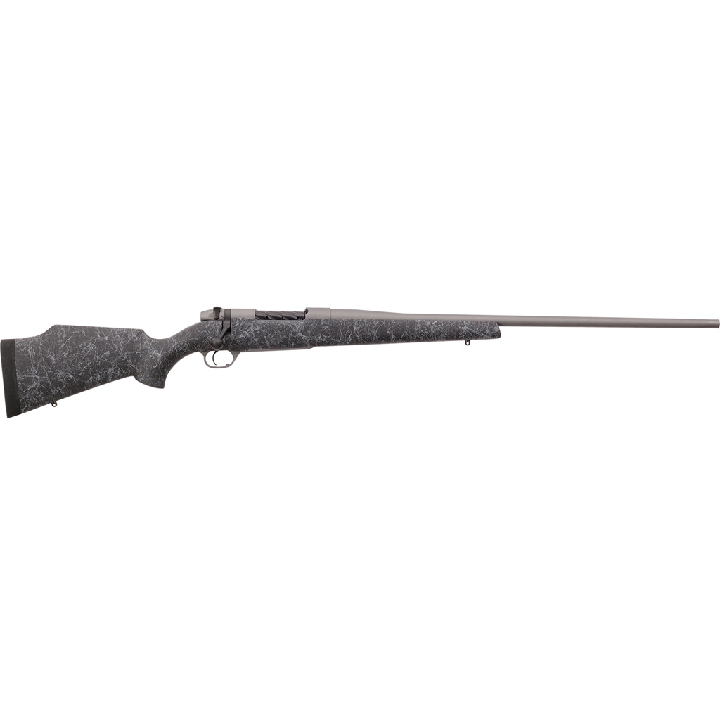 Weatherby Mark V Weathermark Rifle 300 Wby 26 In. Grey Webbing Threaded Barrel Rh