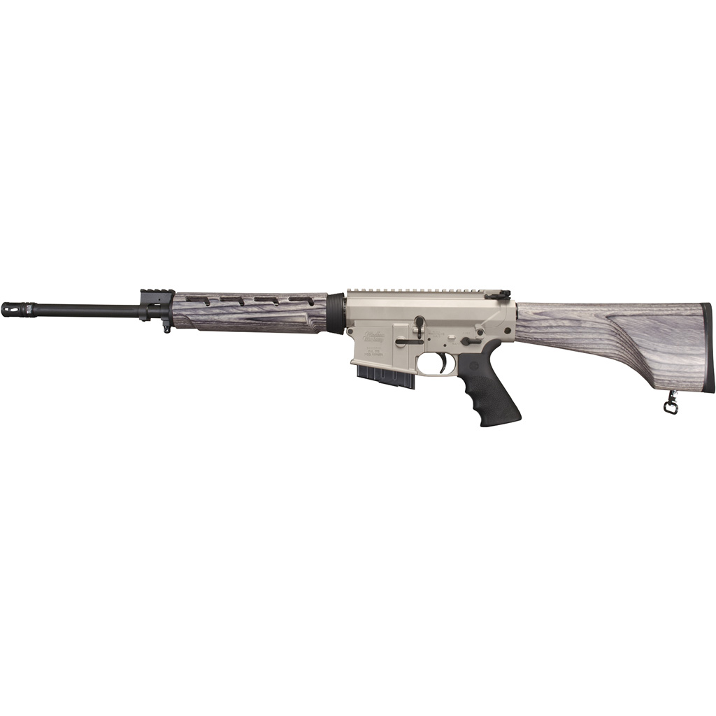 Windham Weaponry 308 Hunter Rifle 308 Win. 18 In. Wood Stock Nickel Receiver 20 Rd.