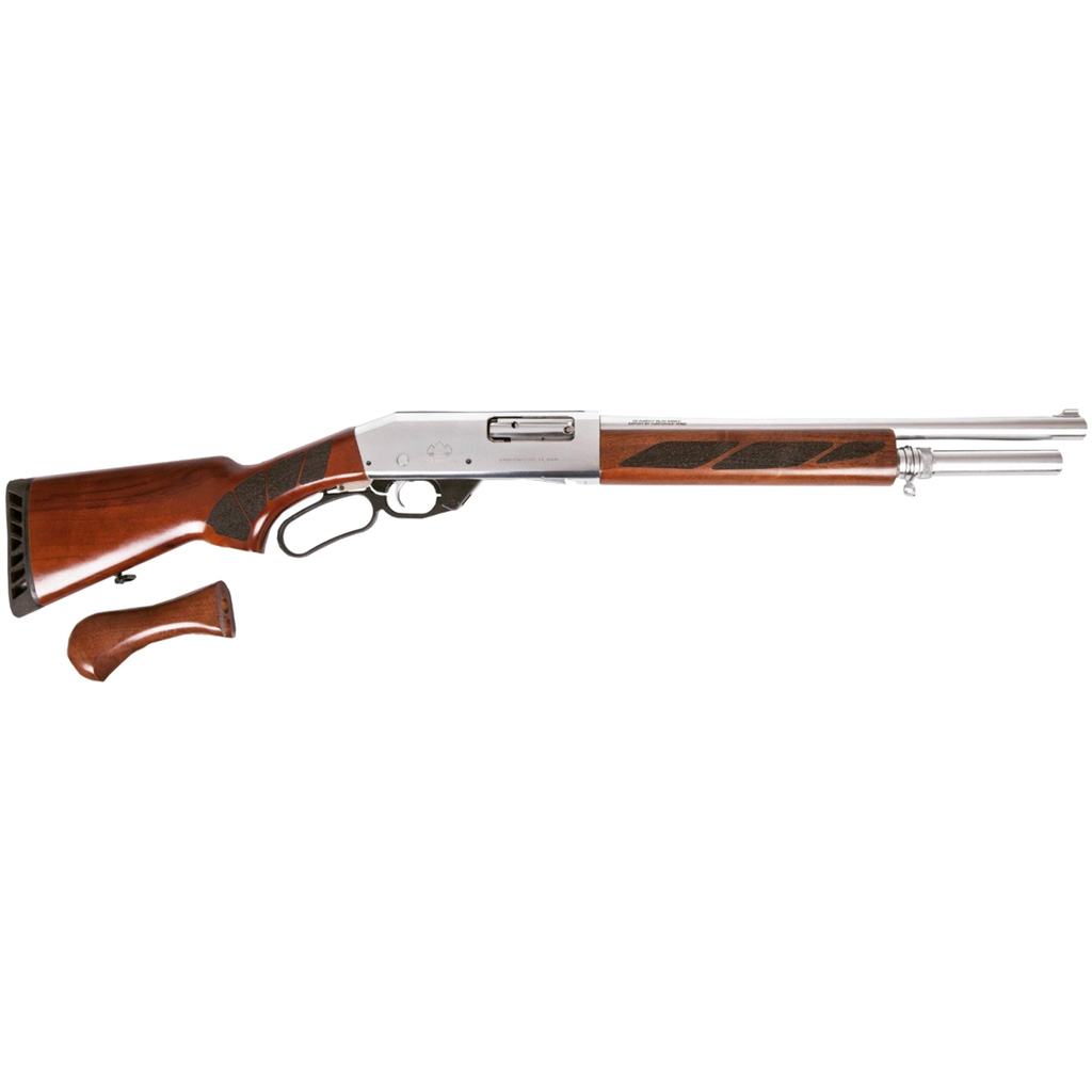 Black Ace Tactical Pro Series L Shotgun 12 Ga. 18.5 In. Silver Receiver Walnut 3 In. Rh