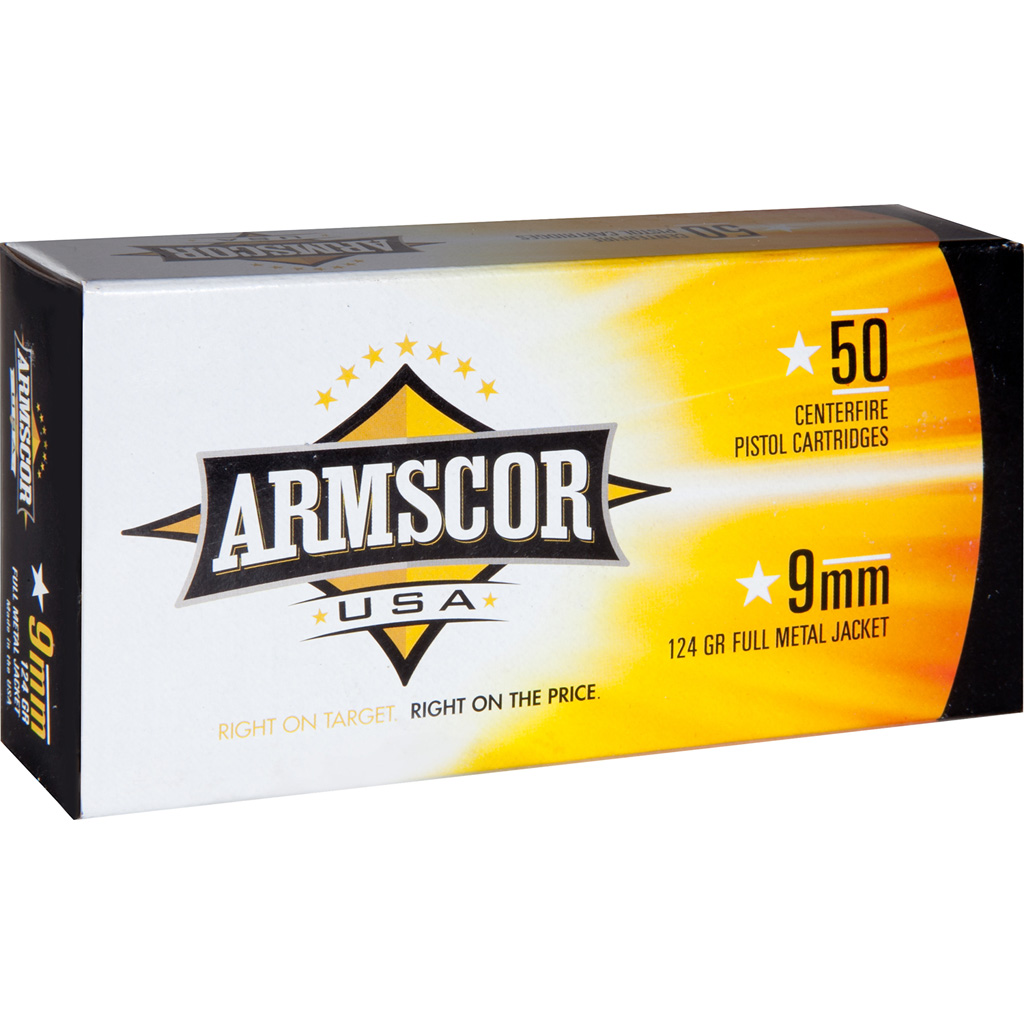 812285021812 Armscor Defense Pistol Ammo 9mm 124 Gr. Jhp 20 Rd.