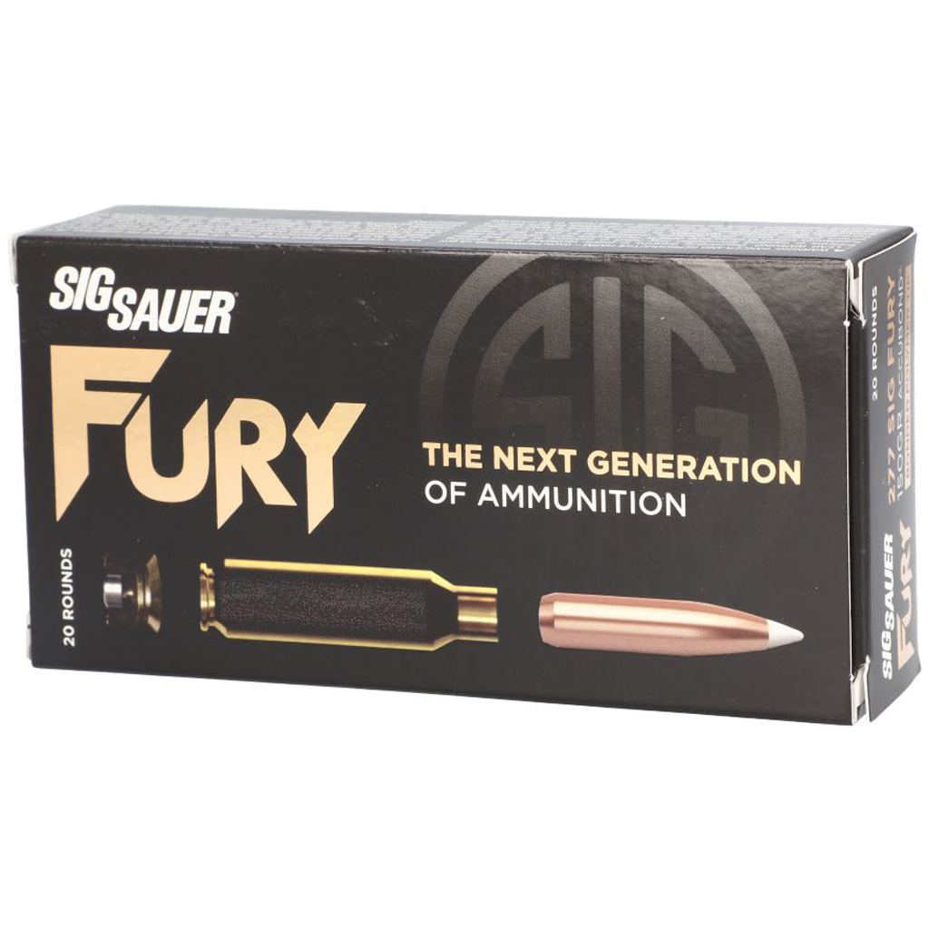798681650378 Sig Sauer Elite Hunting Rifle Ammo 277 Sig Fury 150 Gr. Accubond 20 Rd.