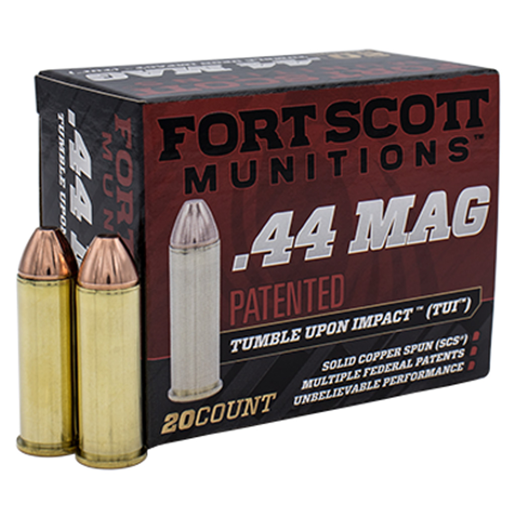 758381721693 Fort Scott Munitions Pistol Ammo 44 Mag. 200 Gr. Tui 20 Rd.