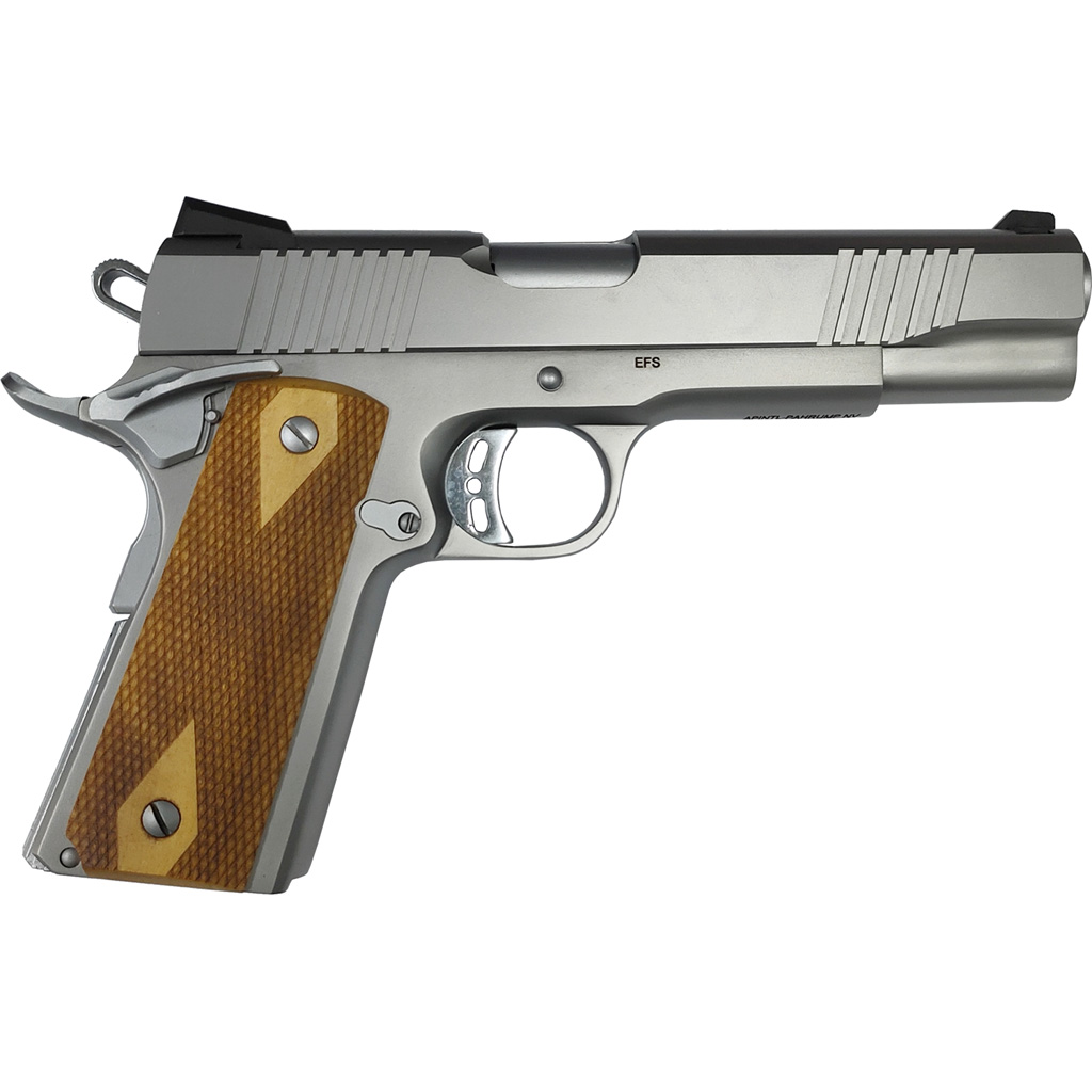 4806015568285 Rock Island Rock Standard Fs 1911 Pistol 9mm 5 In. Stainless Steel Wood Grip 10 Rd.