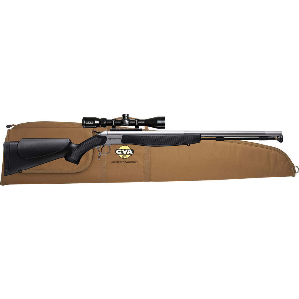 Cva Crossfire Muzzleloader Package 50 Cal. 26 In. Ss/black W/scope