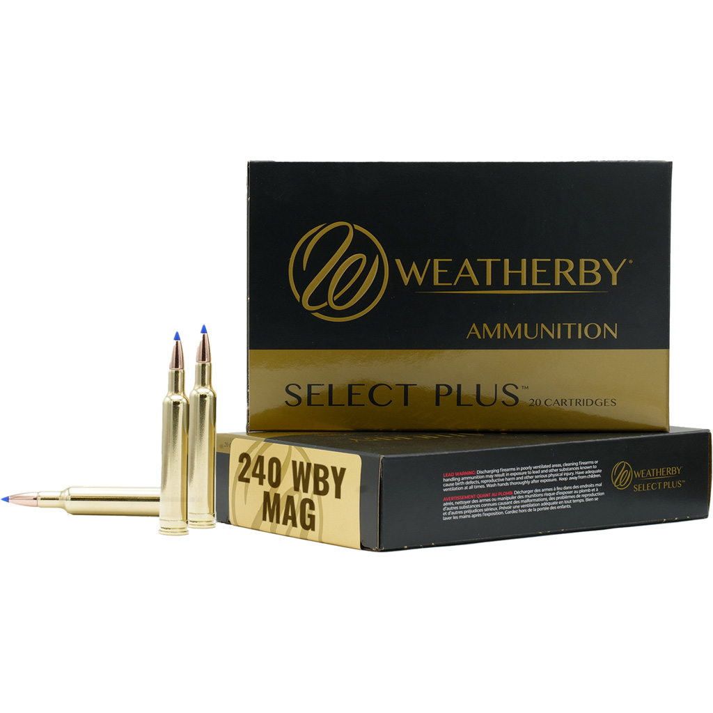 747115450183 Weatherby Rifle Ammo 240 Wby 72 Gr. Hammer Custom 20 Rd.