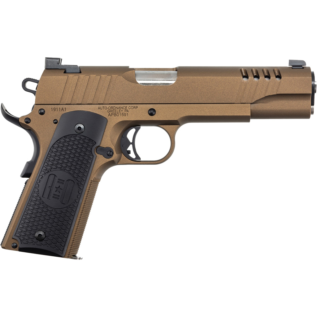 602686422468 Auto-ordnance 1911 Pistol 45 Acp 5 In. Burnt Bronze Cerakote 7 Rd.