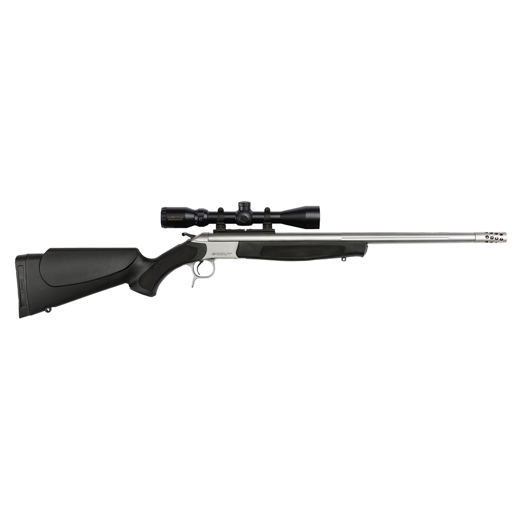 Cva Scout Td Rifle Package 45-70 Govt. 25 In. Ss/black W/scope